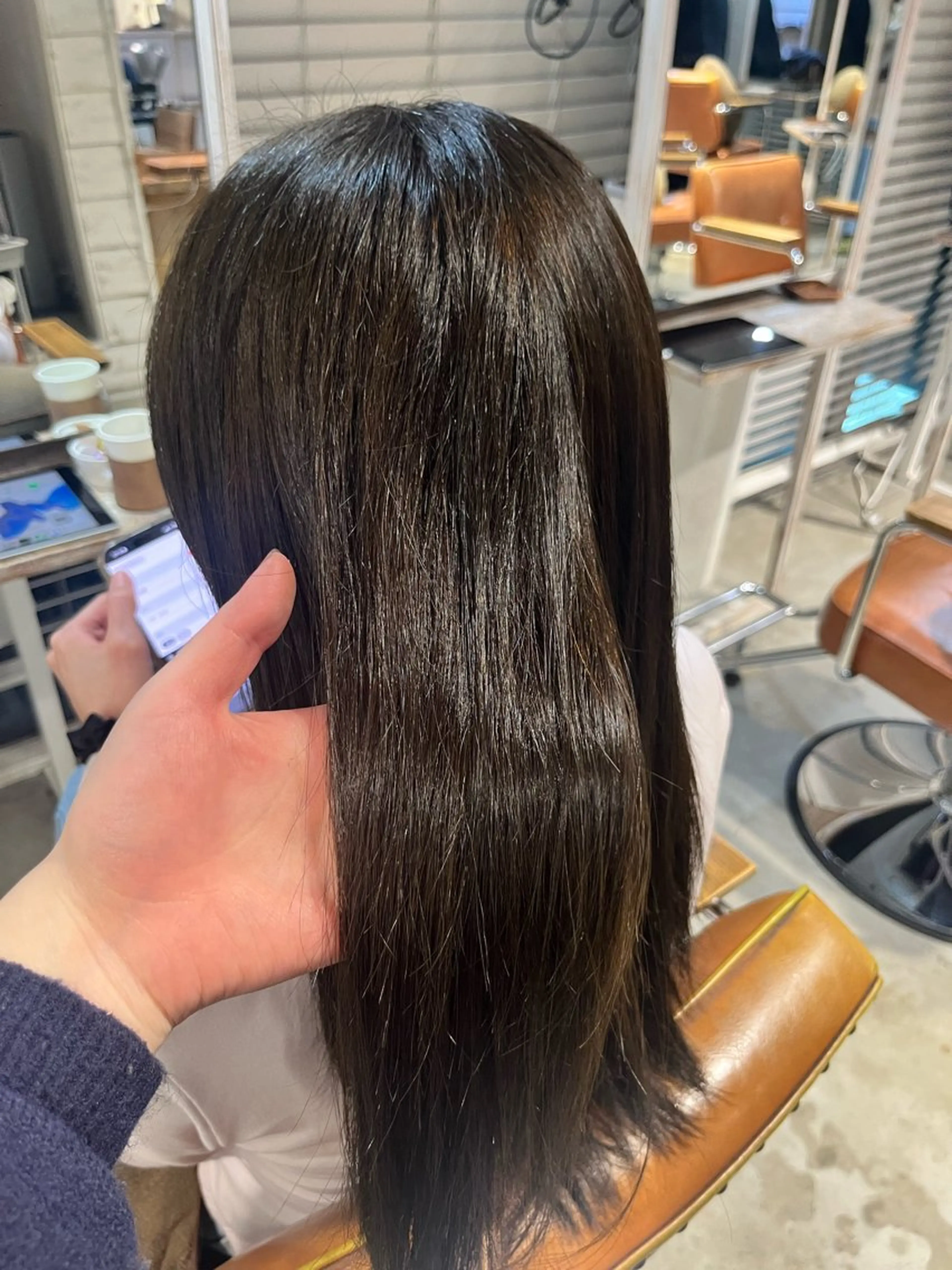 カラー 大岩 はなのヘアスタイル