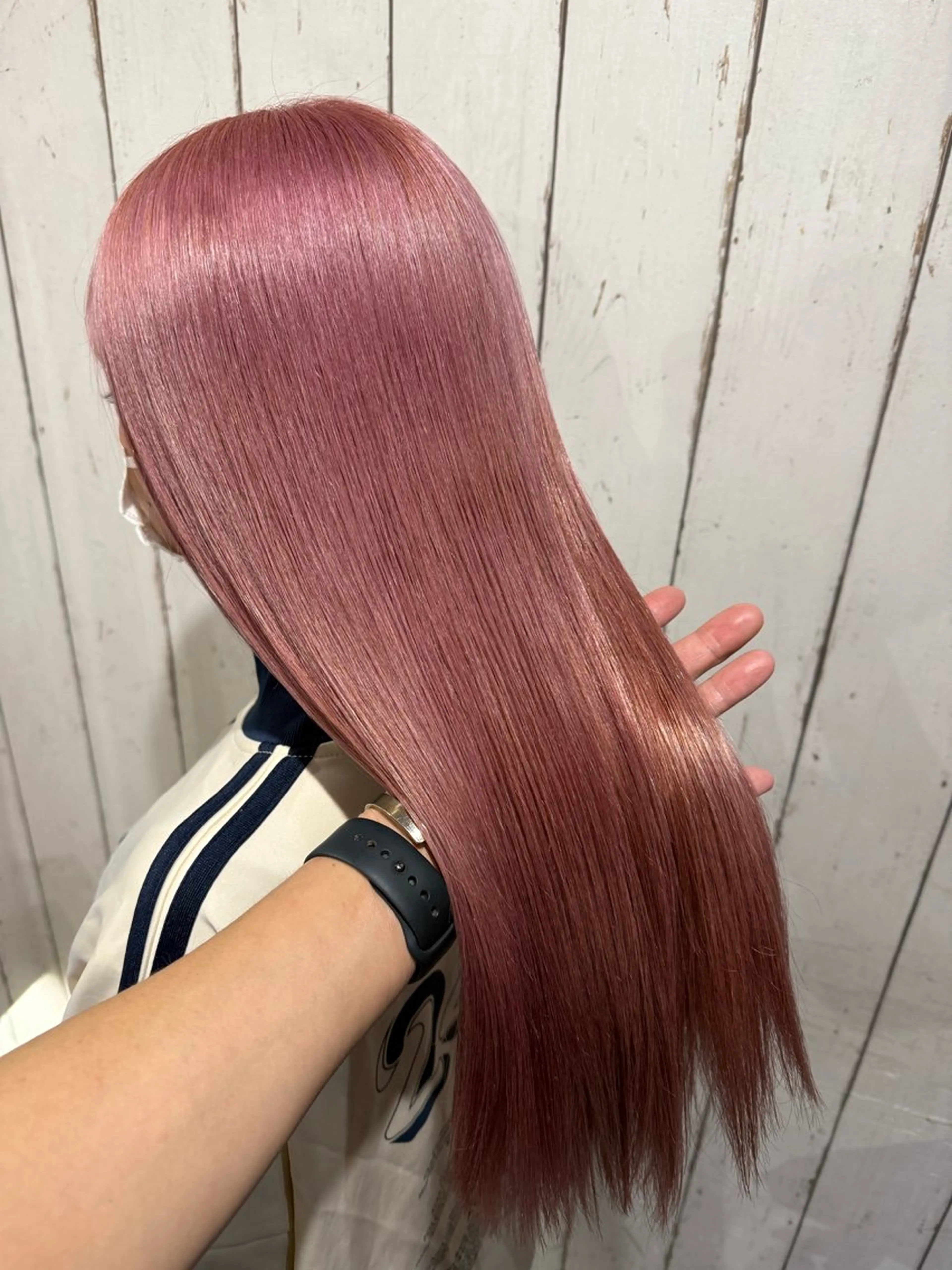 ミディアム カラー ベージュカラー ブリーチ ピンクカラー ピンクベージュ ホワイトピンク ヘアカラー トリートメント 👑指名率No.1 👑坂口飛翔のヘアスタイル