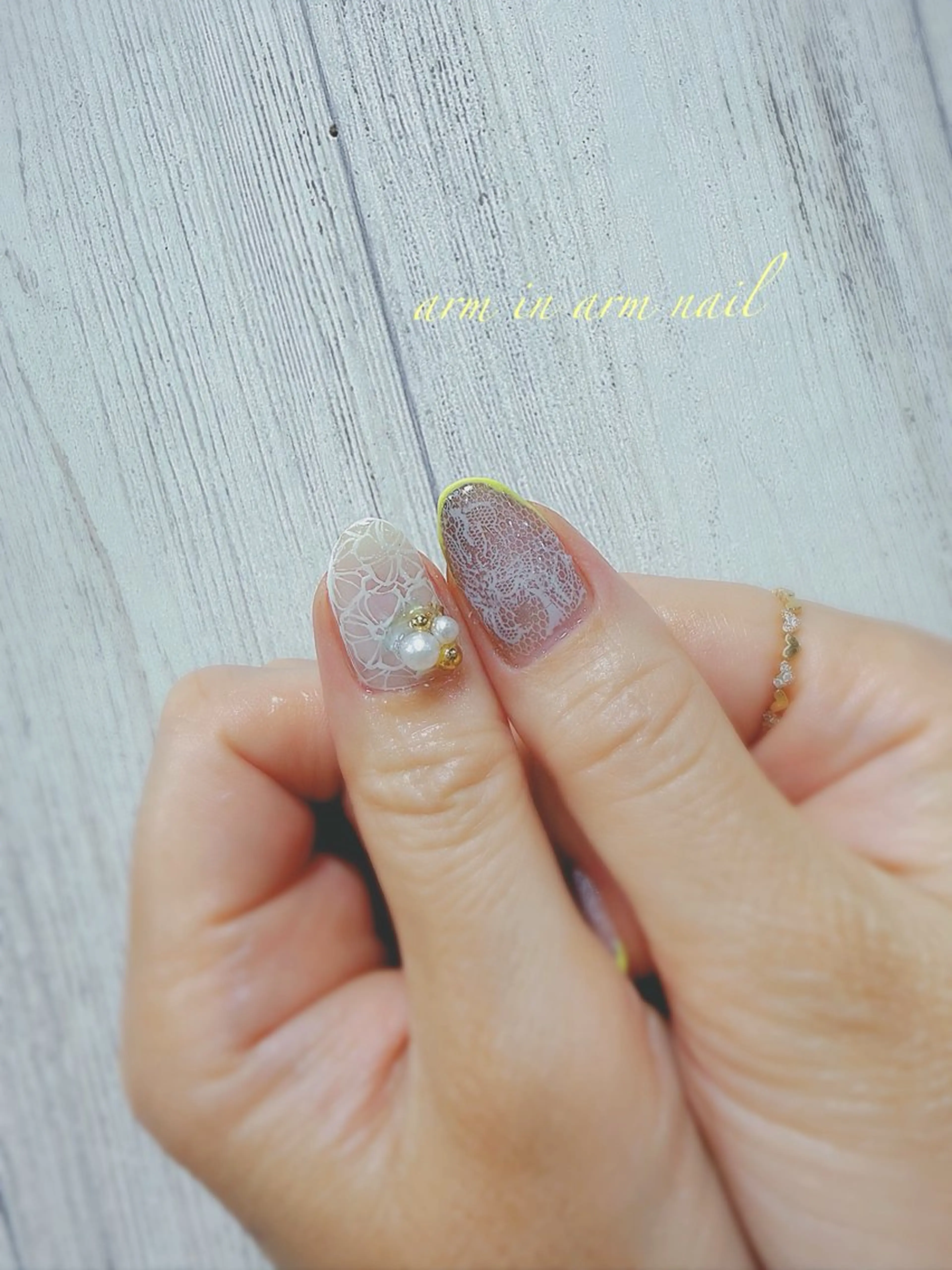 ネイル arm in arm ︎✿Yamamotoのマツエク・マツパデザイン