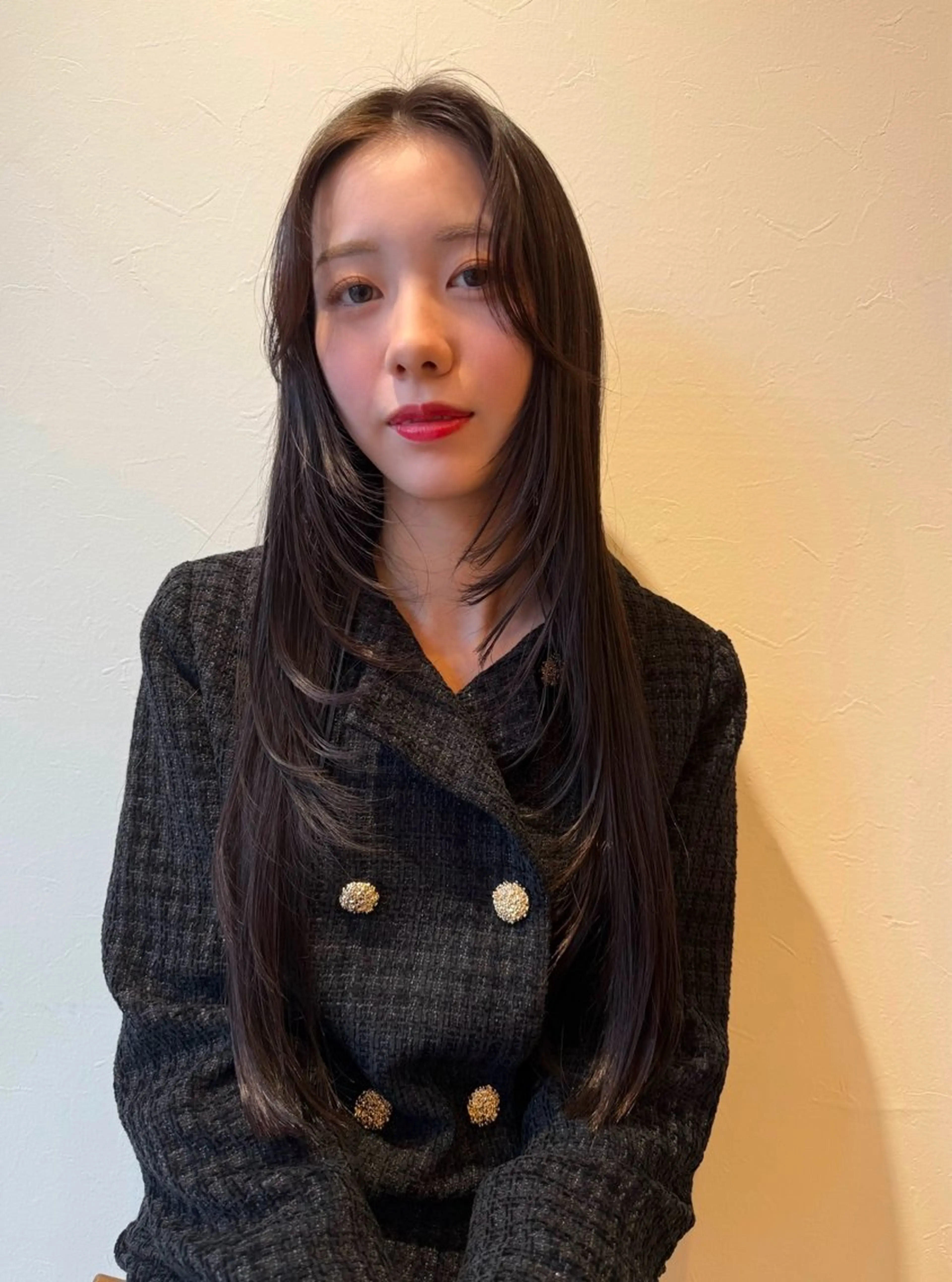 ロング ハイレイヤー レイヤーカット 白築 怜実のヘアスタイル