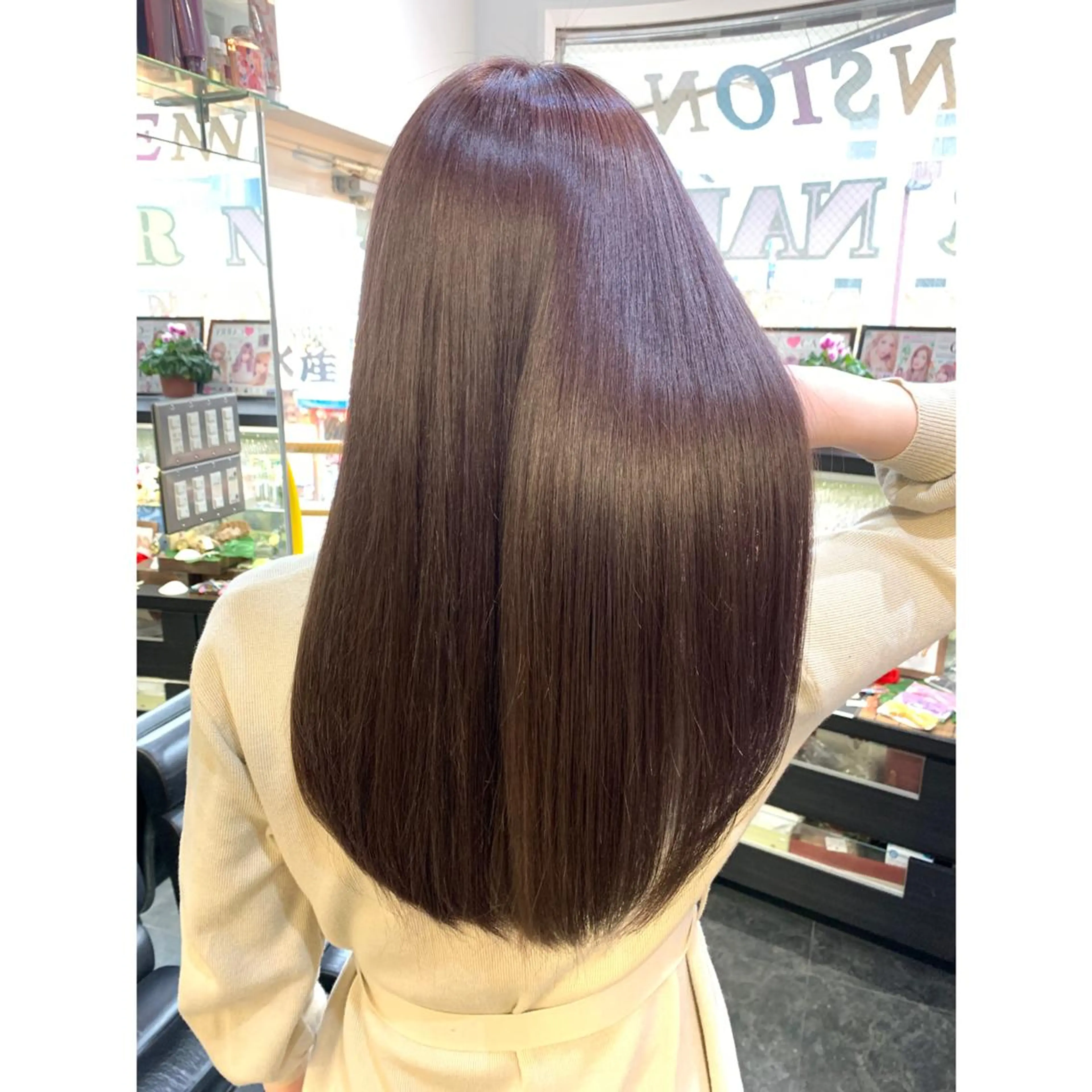 ロング カラー カット ヘアカラー トリートメント 韓国カラー/エクステ carryのヘアスタイル