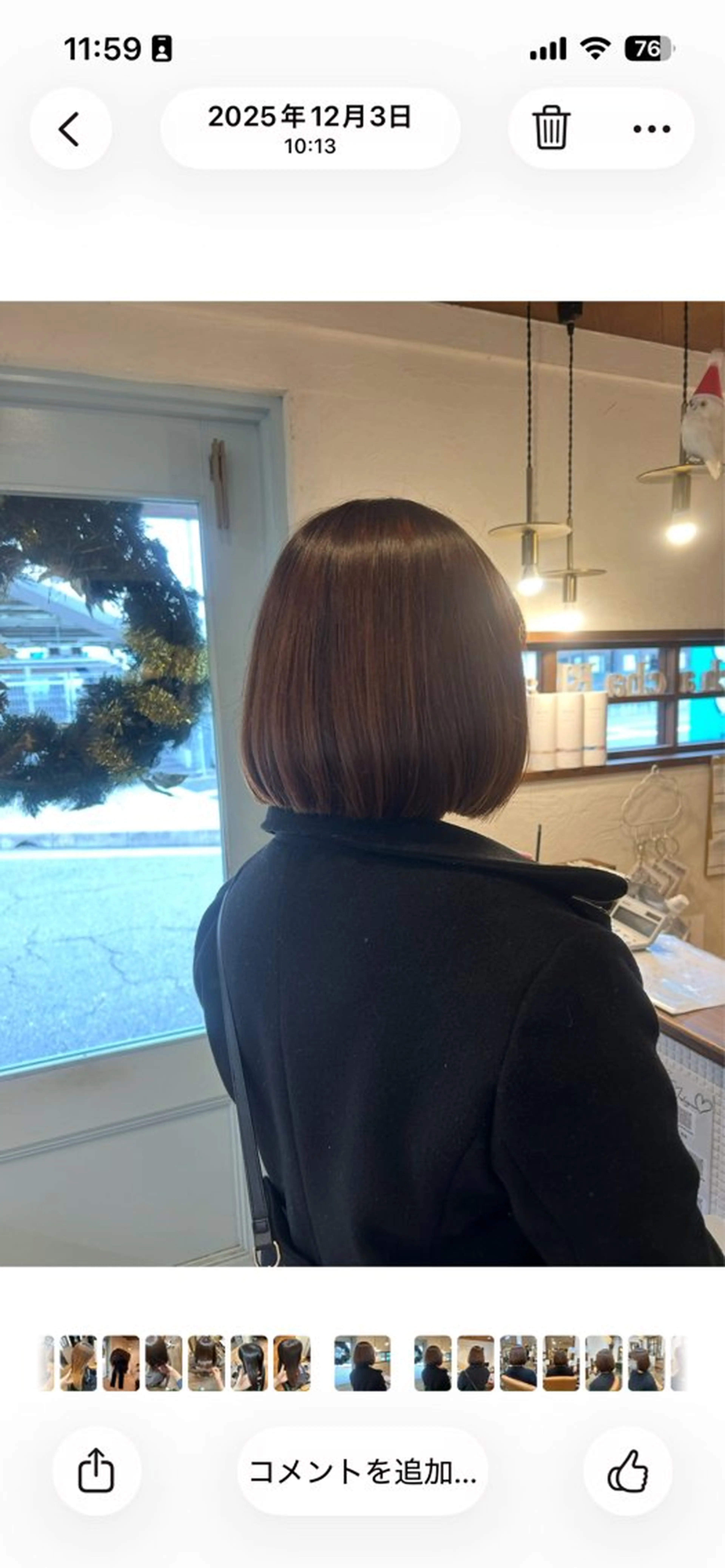 ショート カラー ブラウンカラー ボブ カット ヘアカラー 徳永　髪質改善 縮毛矯正のヘアスタイル