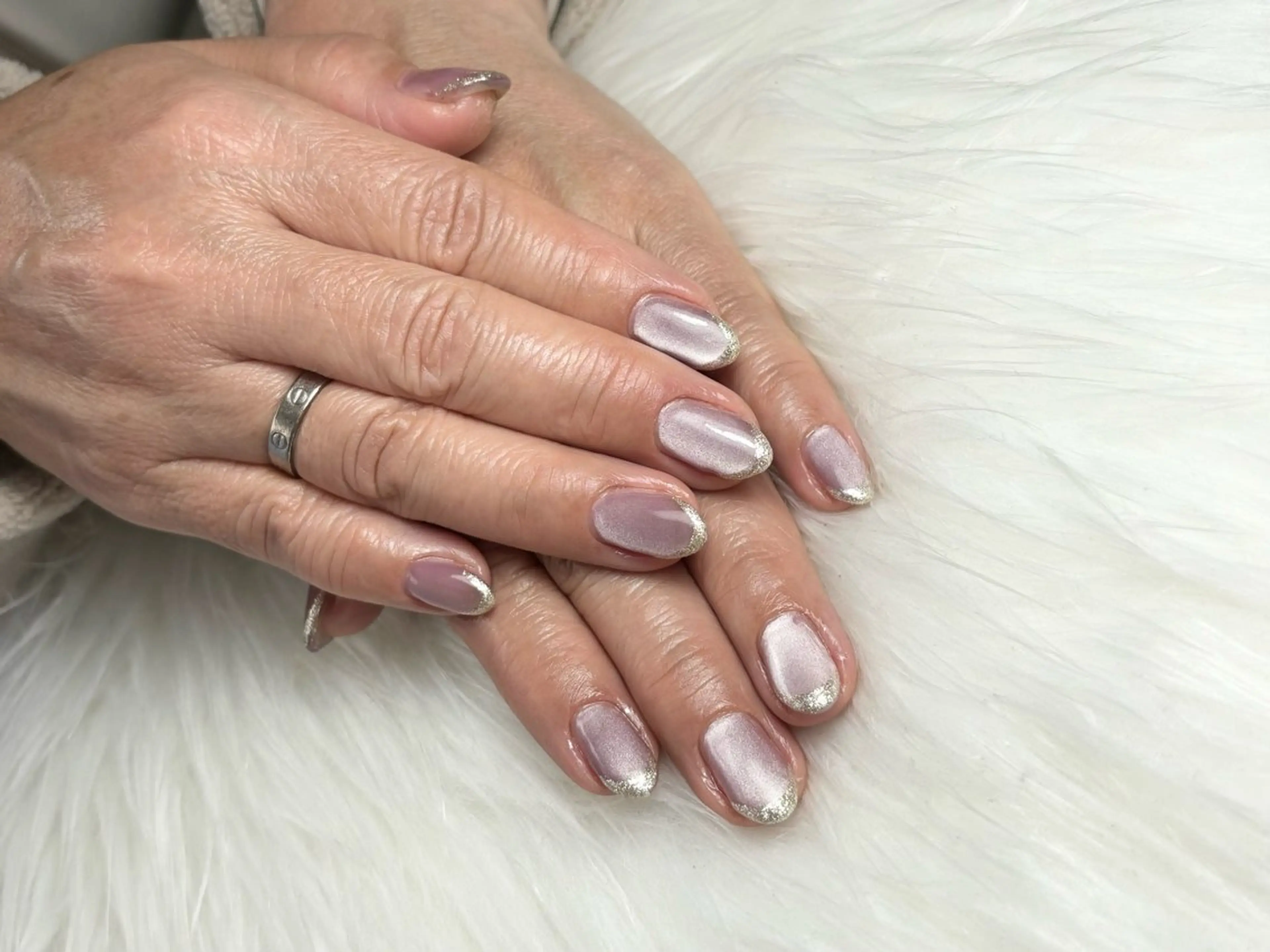 ネイル フレンチネイル マグネットネイル マグネットフレンチ MIKA ♡の眉毛・アイブロウイメージ