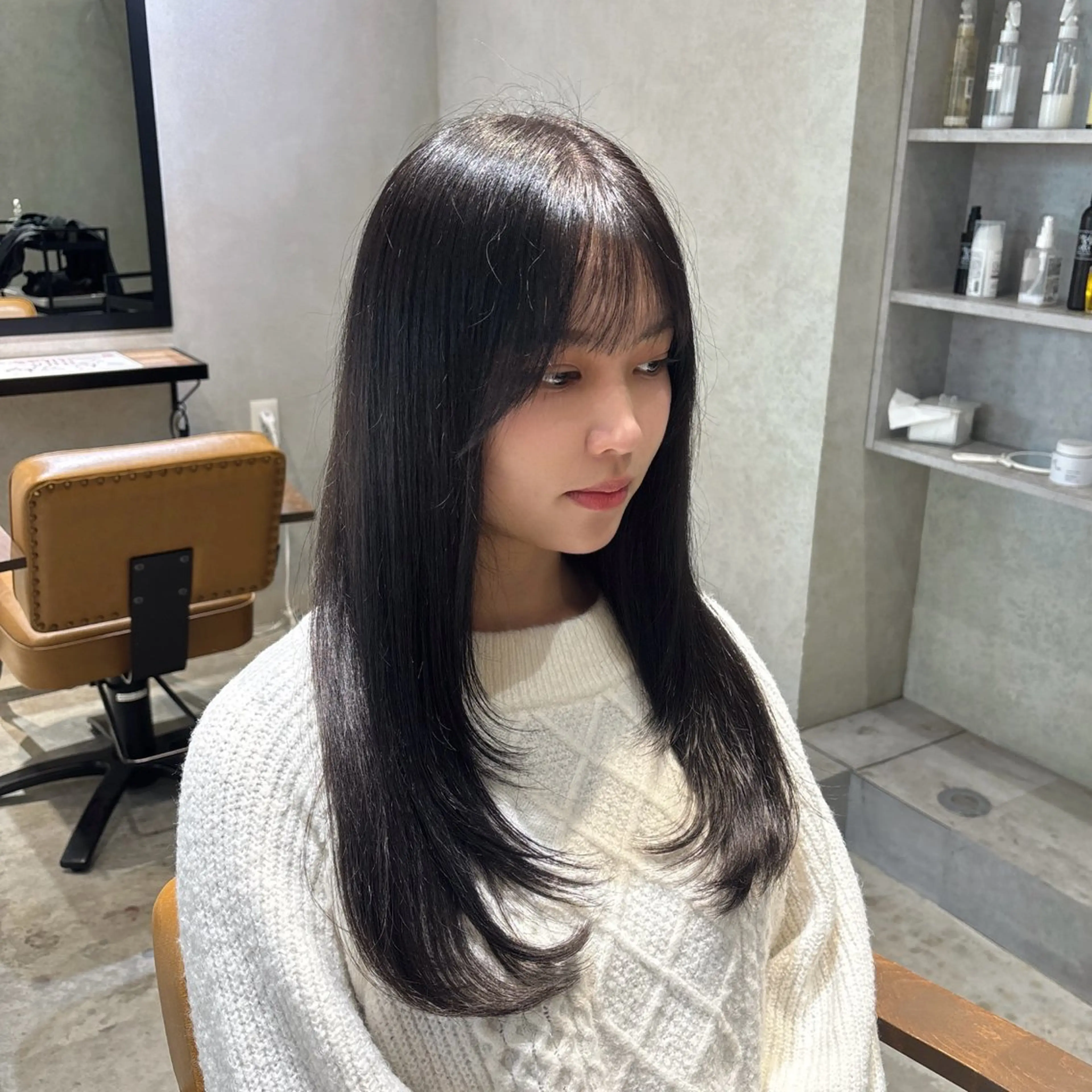 ロング Natsuki/韓国 ボブ/レイヤーカットのヘアスタイル