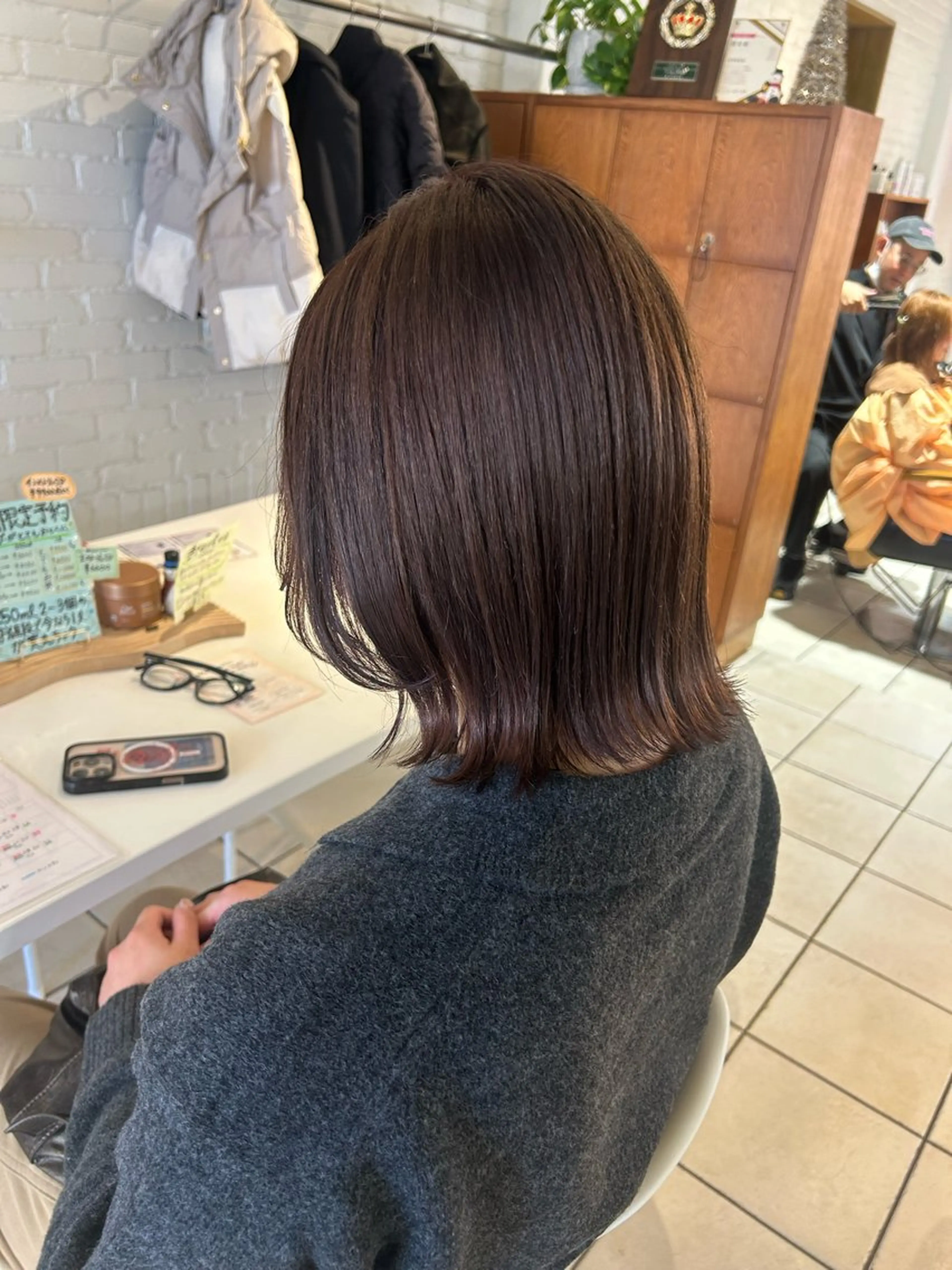 ショート カラー ラベンダーカラー 💫レイヤーカット 💫ブリーチ💫サキのヘアスタイル