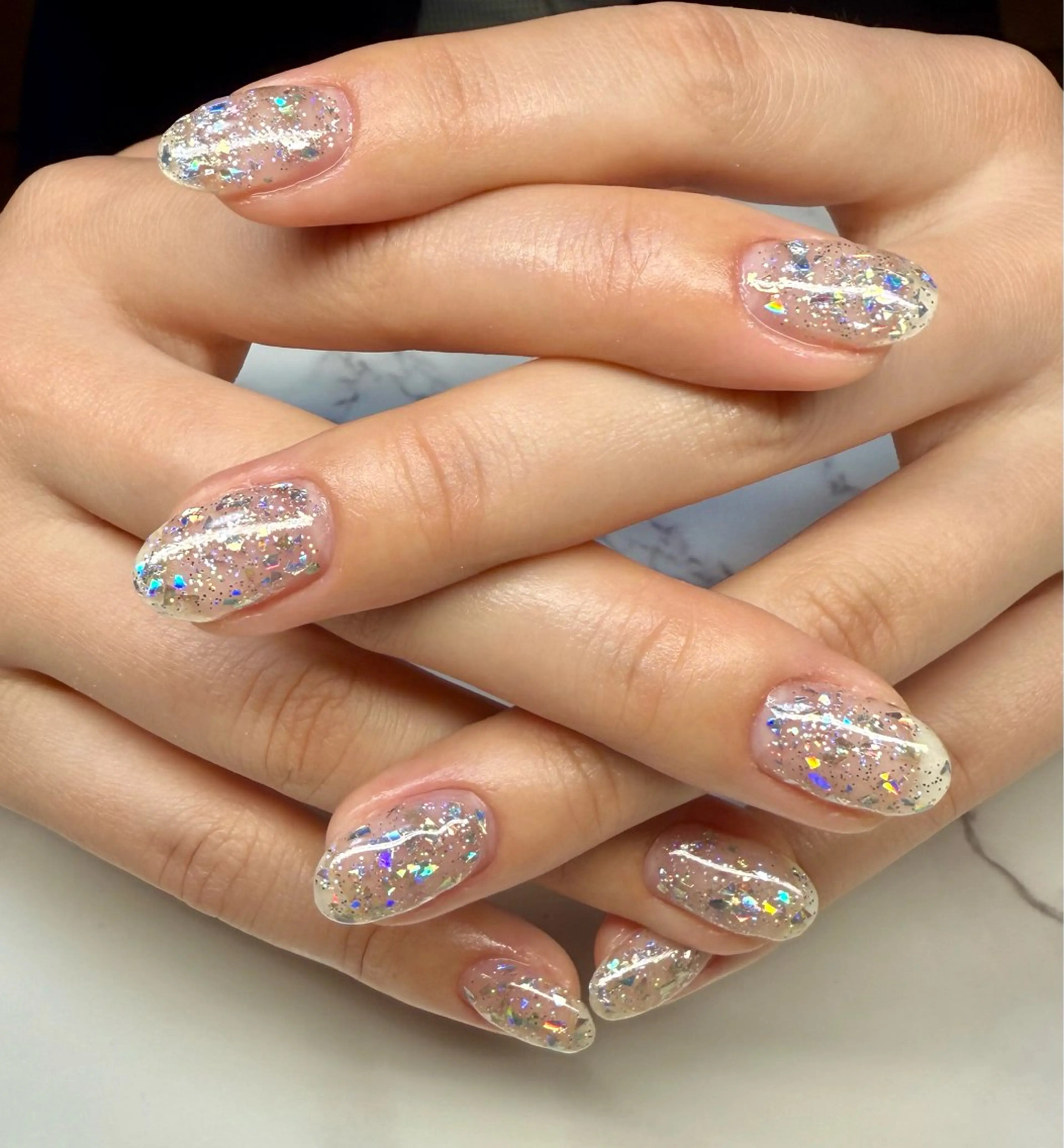 ネイル アートネイル チークネイル フレンチネイル 氷ネイル・うるうるネイル キラキラネイル Mai’s nailのネイルデザイン