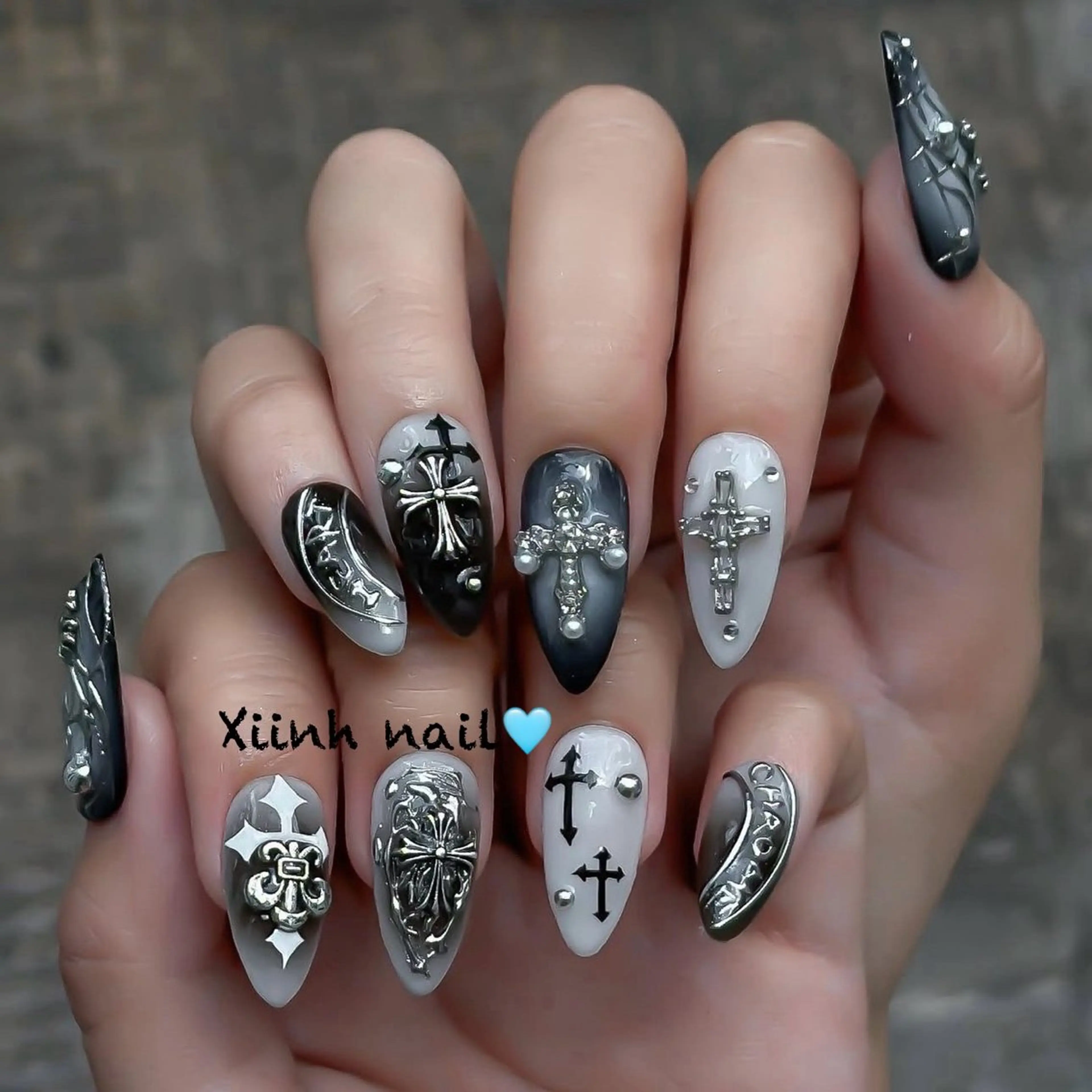 ネイル チークネイル フットネイル フレンチネイル ジェルネイル ハロウィン XIINH NAIL SALONのネイルデザイン