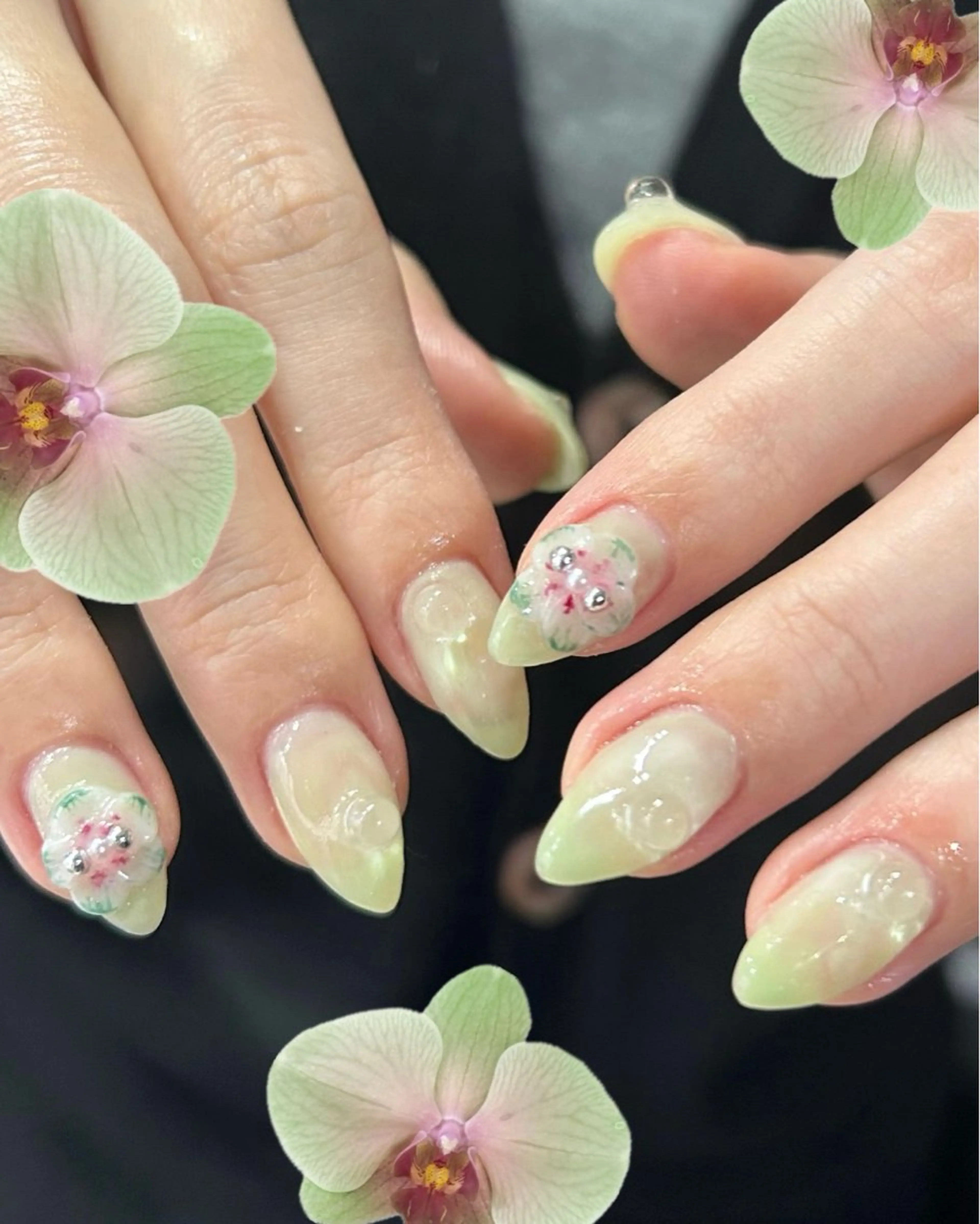 ネイル ハンドネイル フットネイル ASA nail / アート☀︎ニュアンスのネイルデザイン