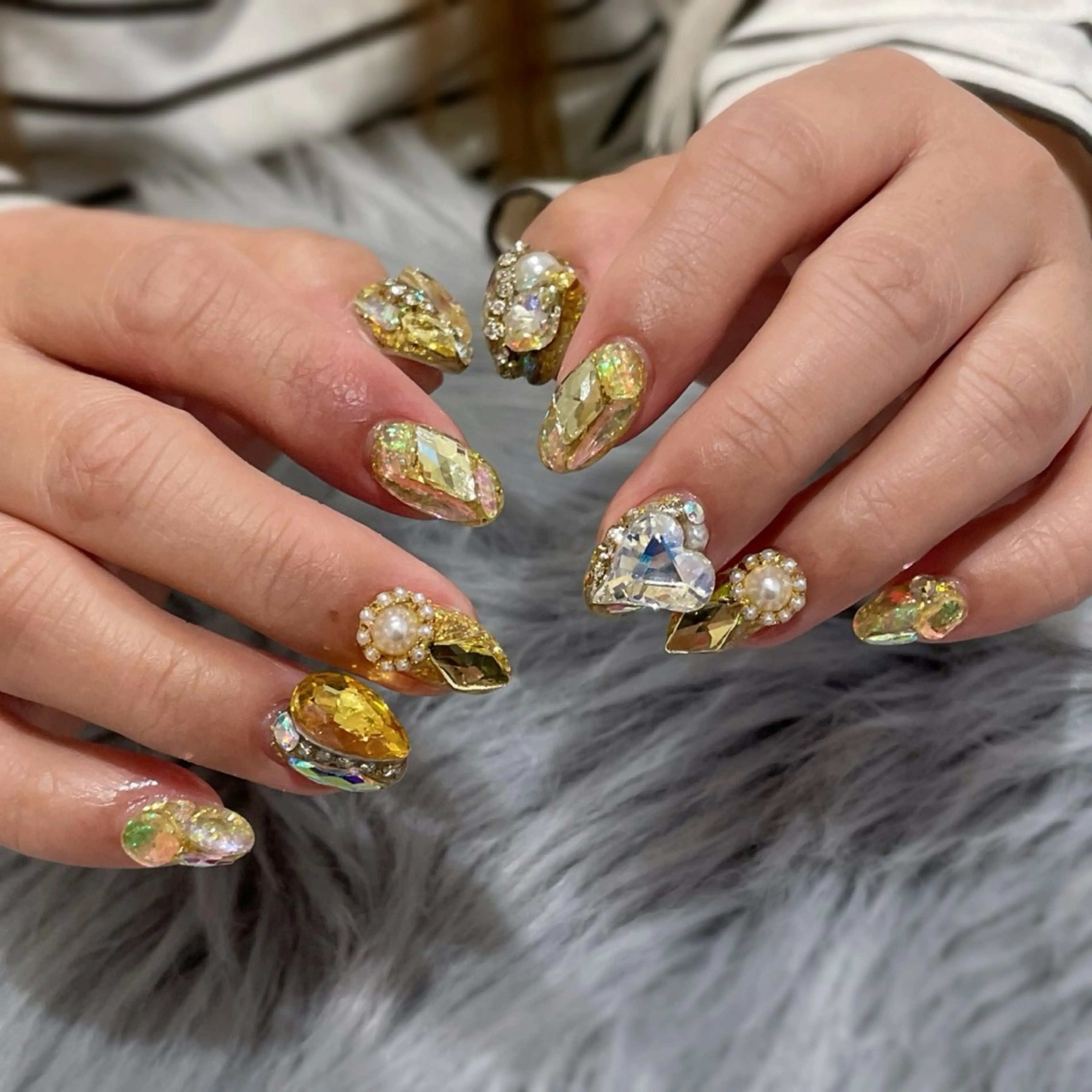 ネイル ハンドネイル RICO Nail パーツつけ放題🌈のネイルデザイン