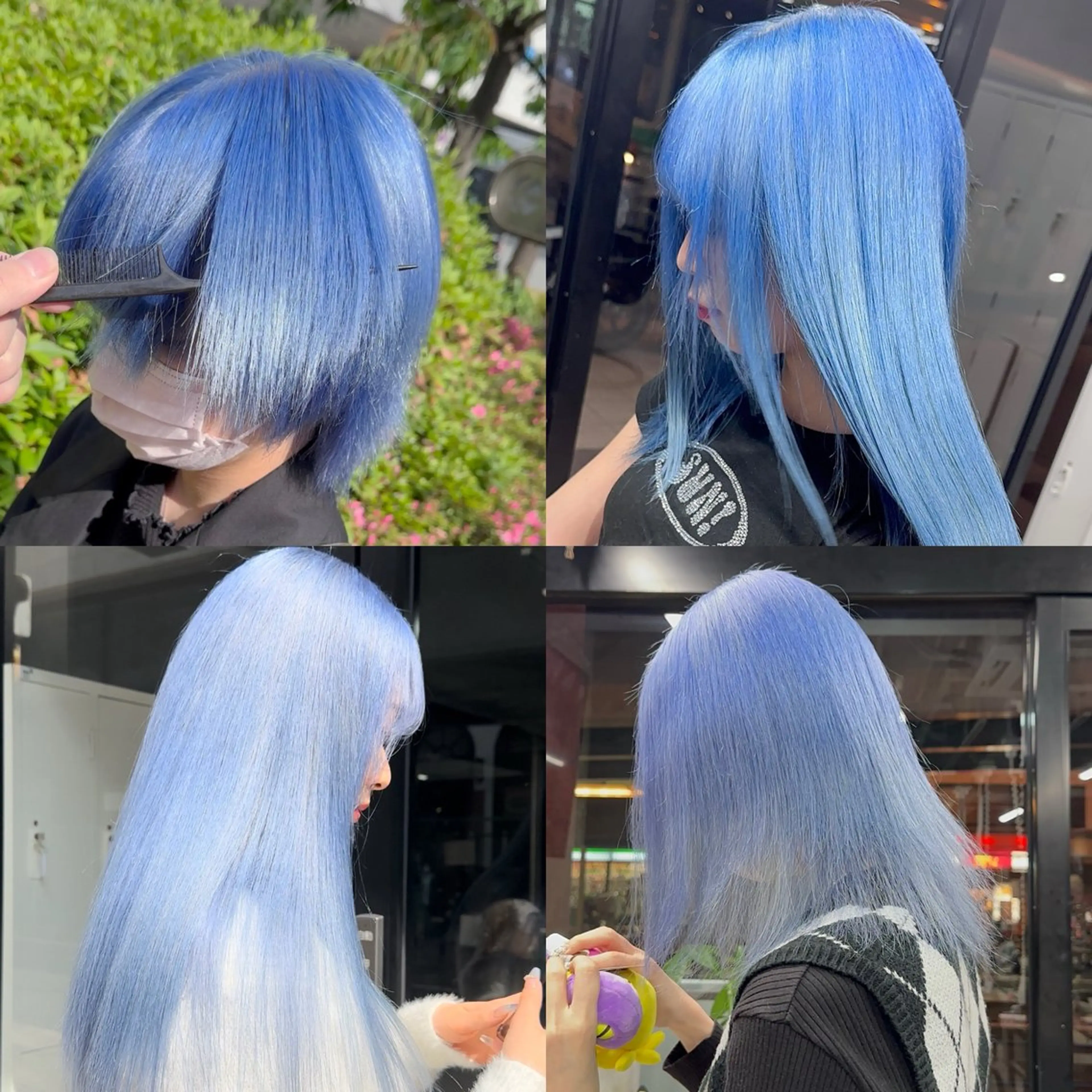 ロング カラー カット ヘアカラー ili梅田店所属・🩵ハイトーン/ レイヤーYUZU🩵のヘアスタイル