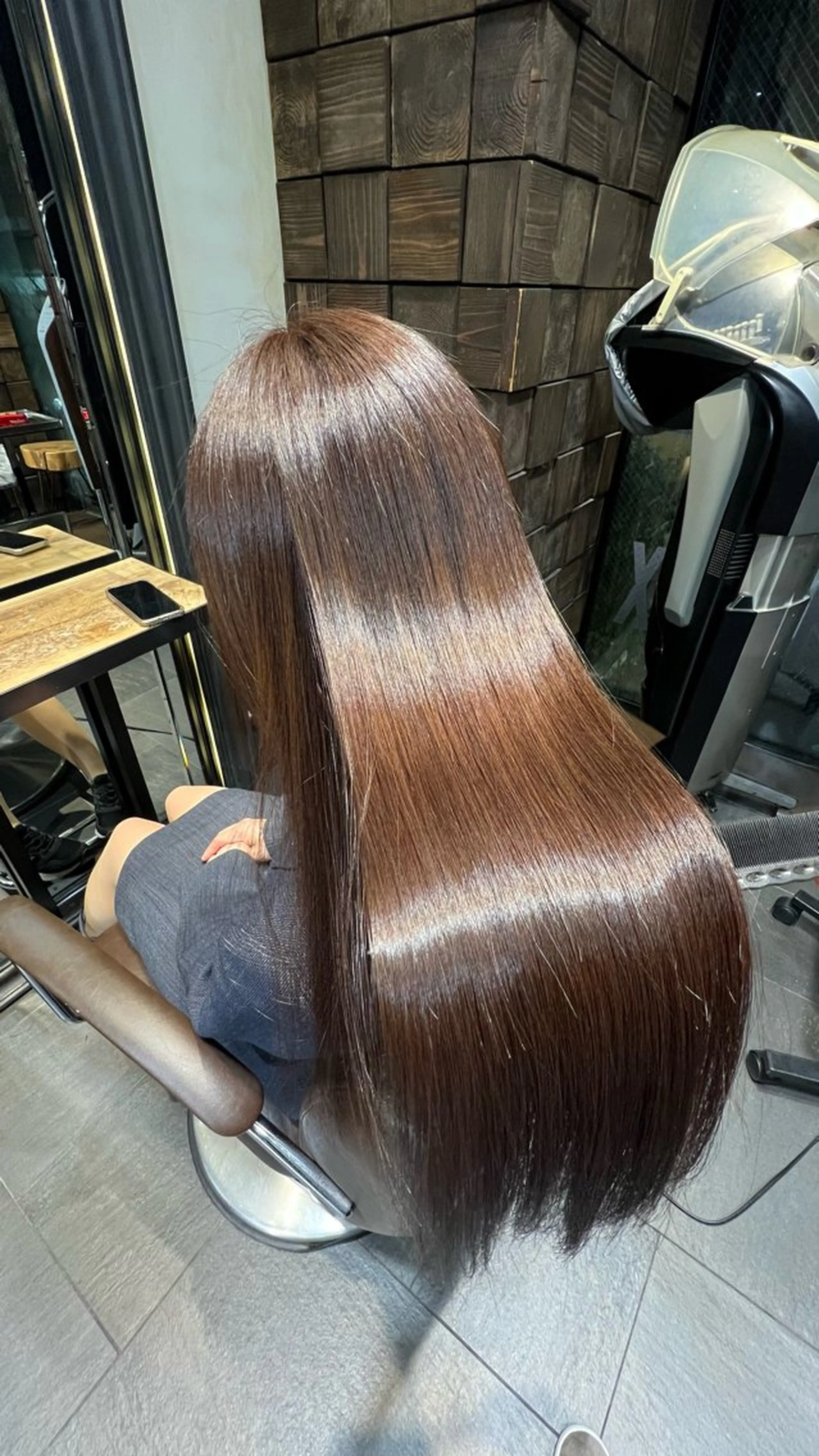 ロング 縮毛矯正 トリートメント トリートメント 金井蛍祐/くびれボブ /透明感カラー/艶髪のヘアスタイル