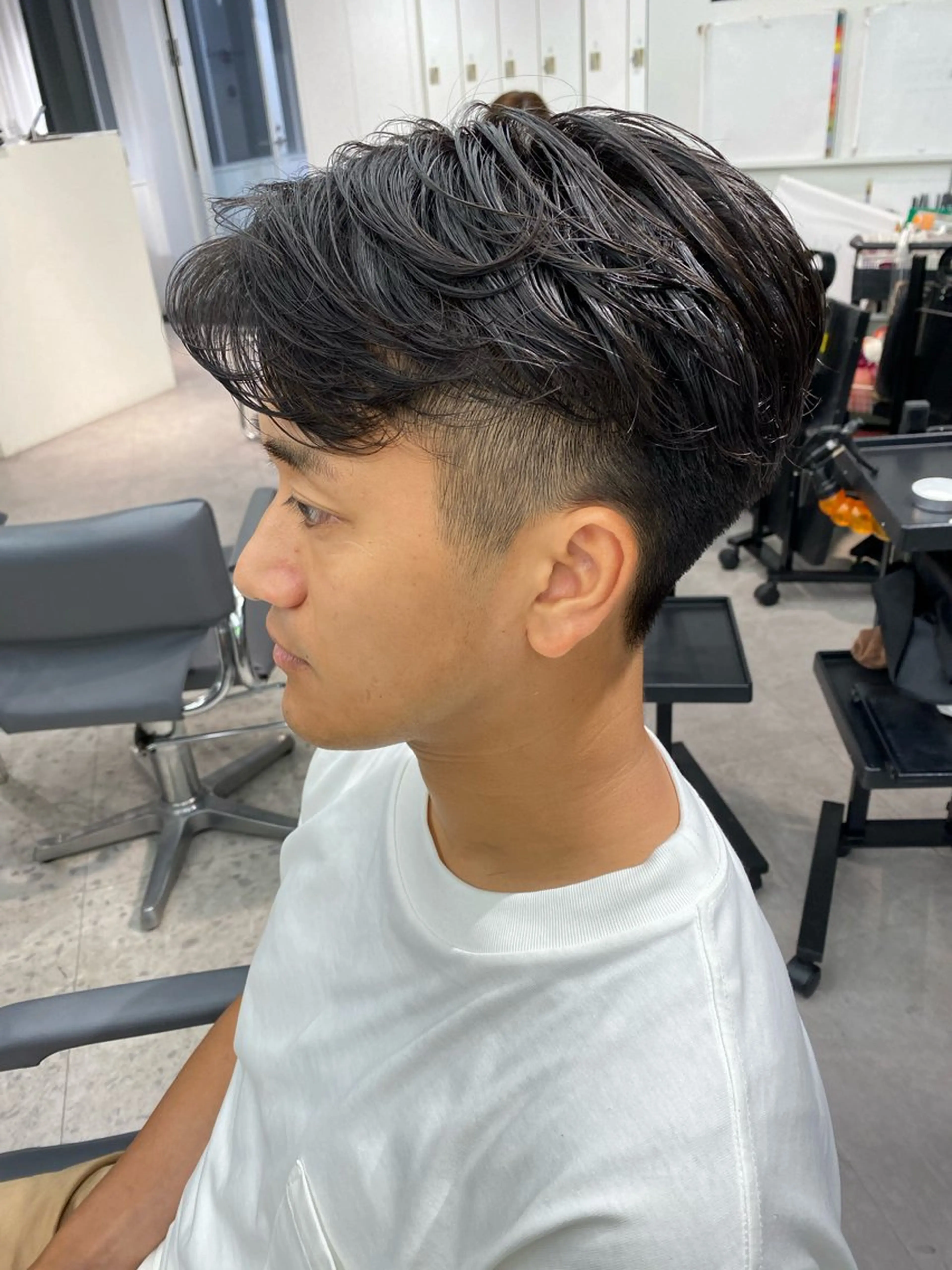 カット+毛流れパーマ+炭酸シャンプー🫧の写真