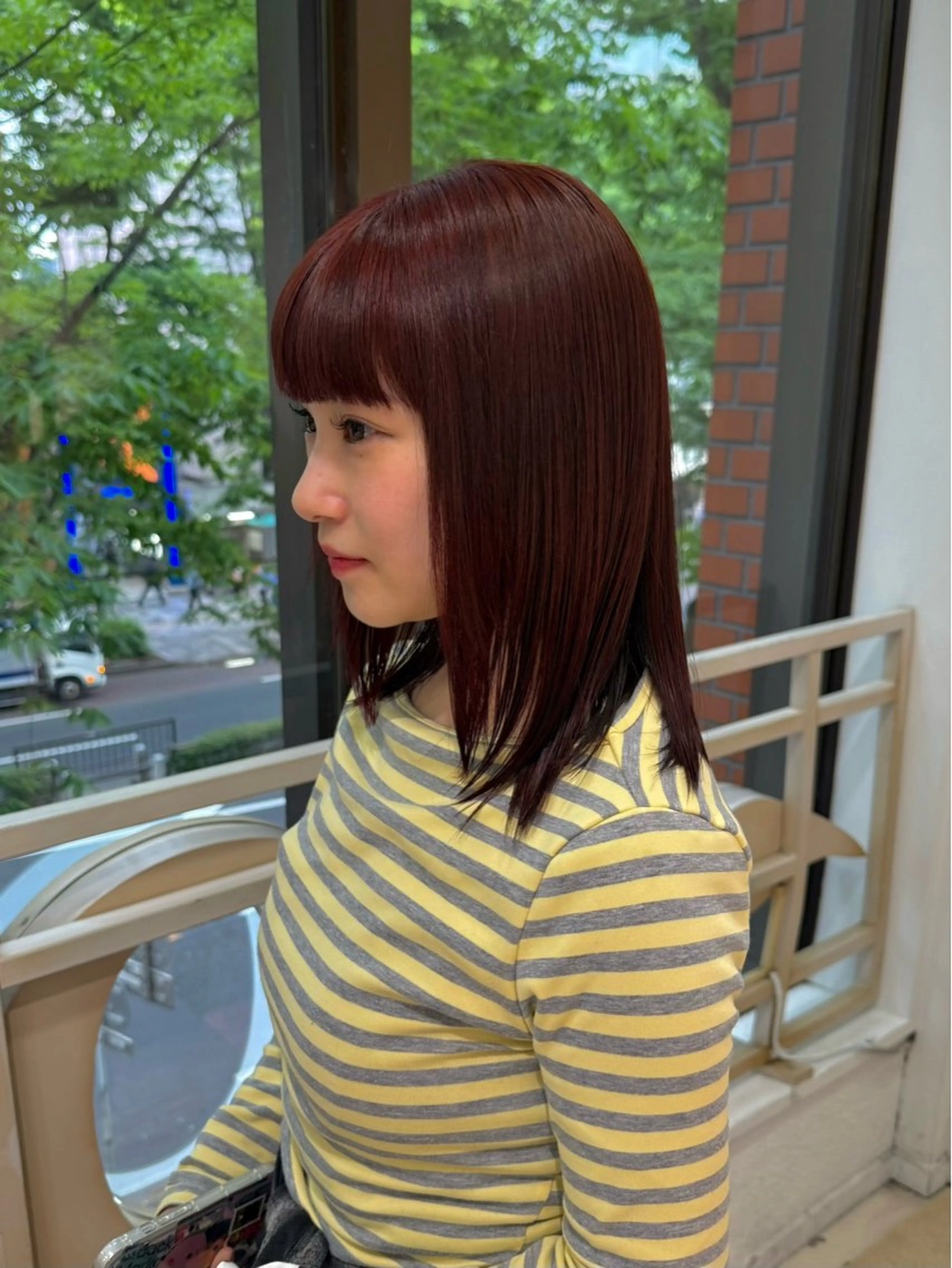 ミディアム カラー ブリーチ ダブルカラー ブリーチなしカラー ヘアカラー トリートメント 髪質改善”透け感" カラー/Hono🪞のヘアスタイル