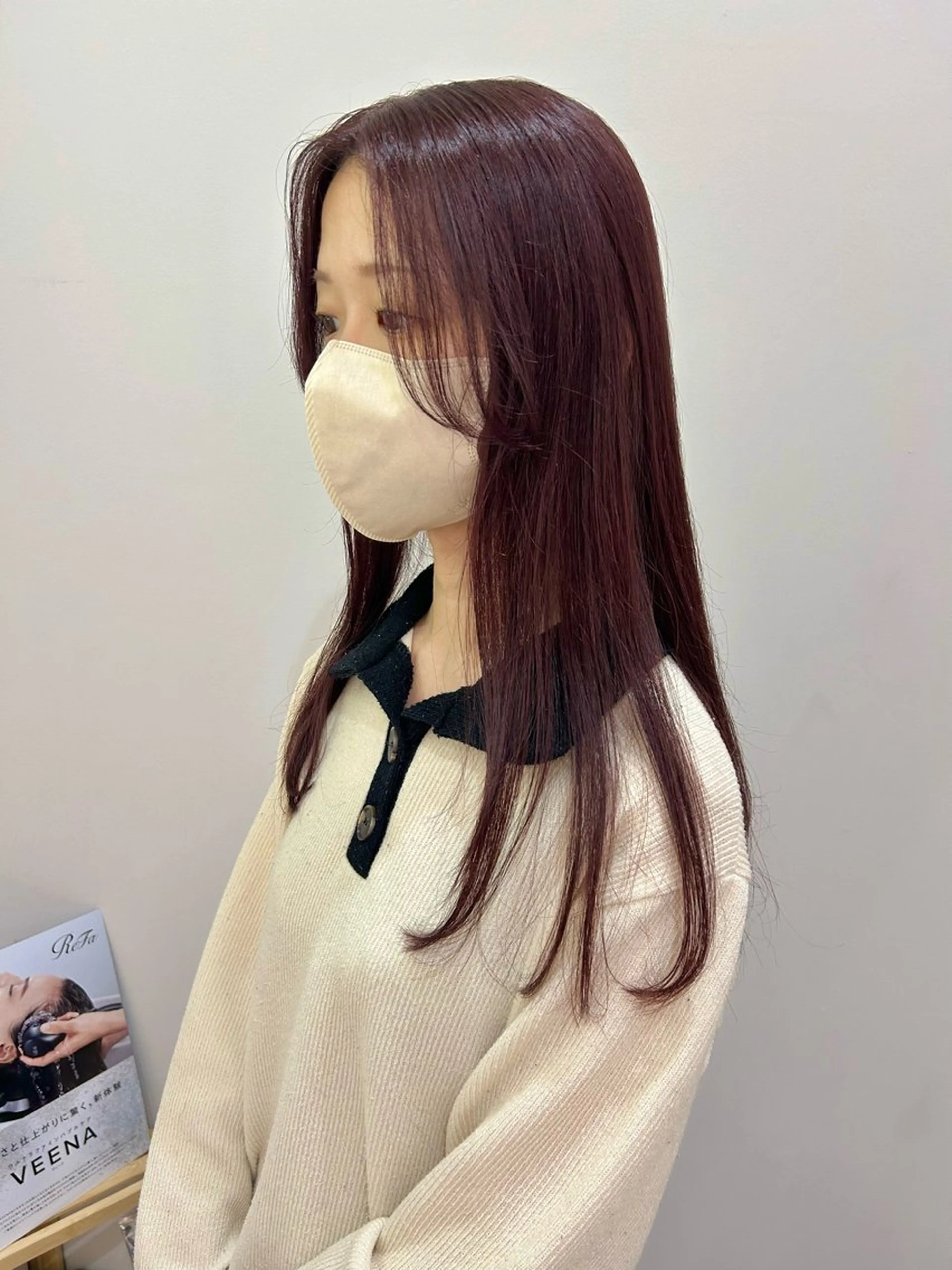 ロング カラー ピンクカラー トリートメント カット ヘアカラー トリートメント ボブレイヤー/ カラー診断/Amiのヘアスタイル