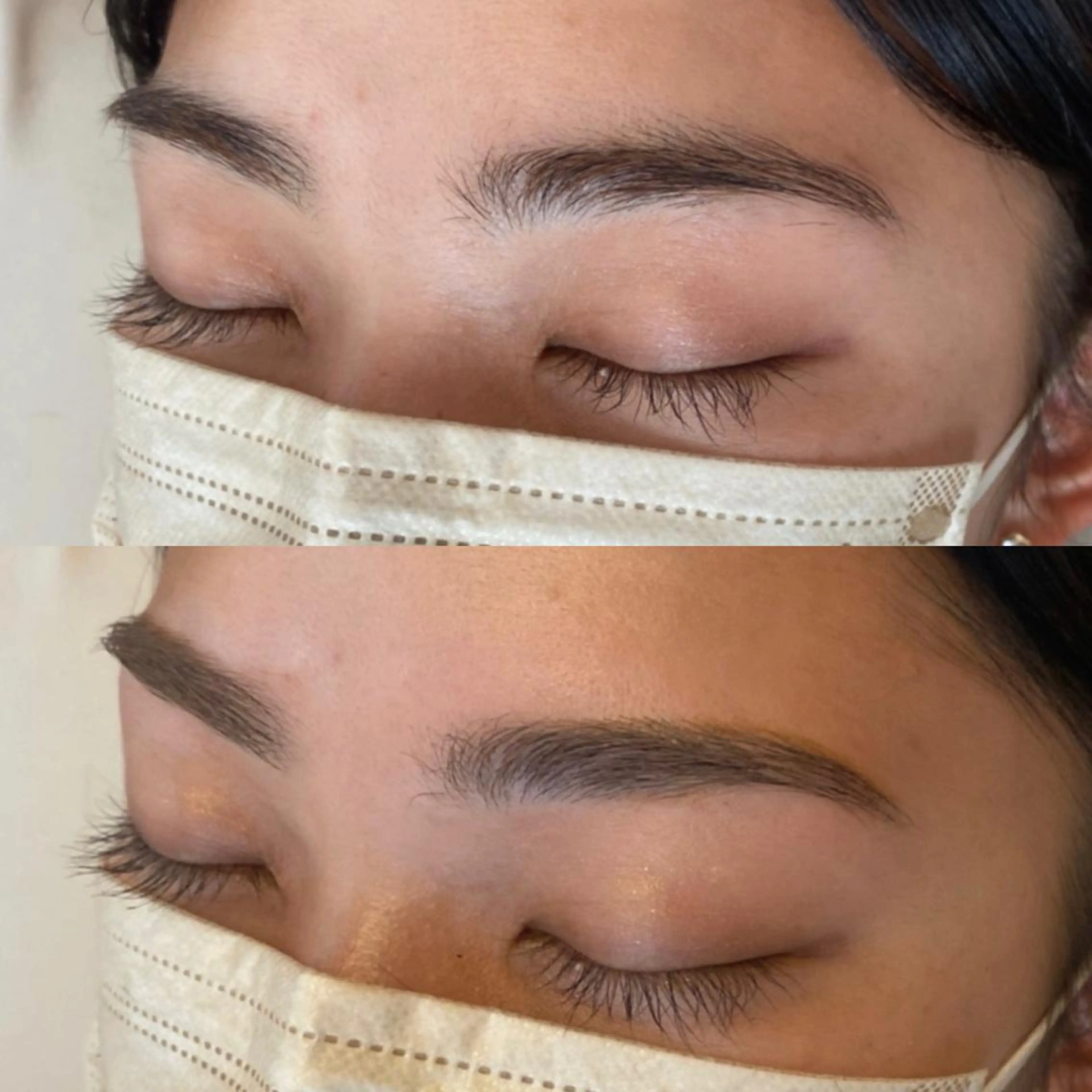 アイブロウ ワックス脱毛 眉カット pep natsumiのヘアスタイル