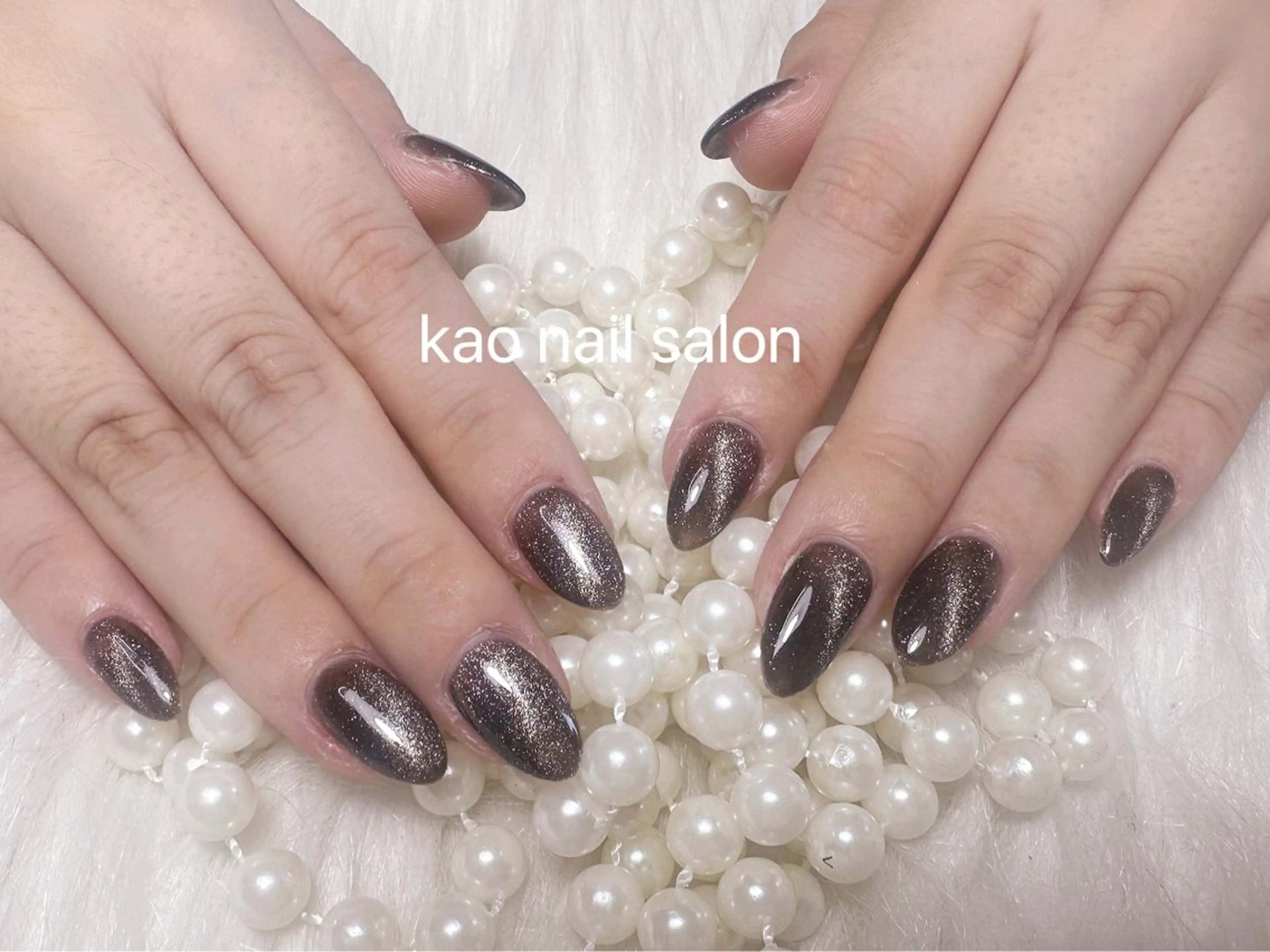 ネイル ハンドネイル kao nail マグネット/長さだしのネイルデザイン