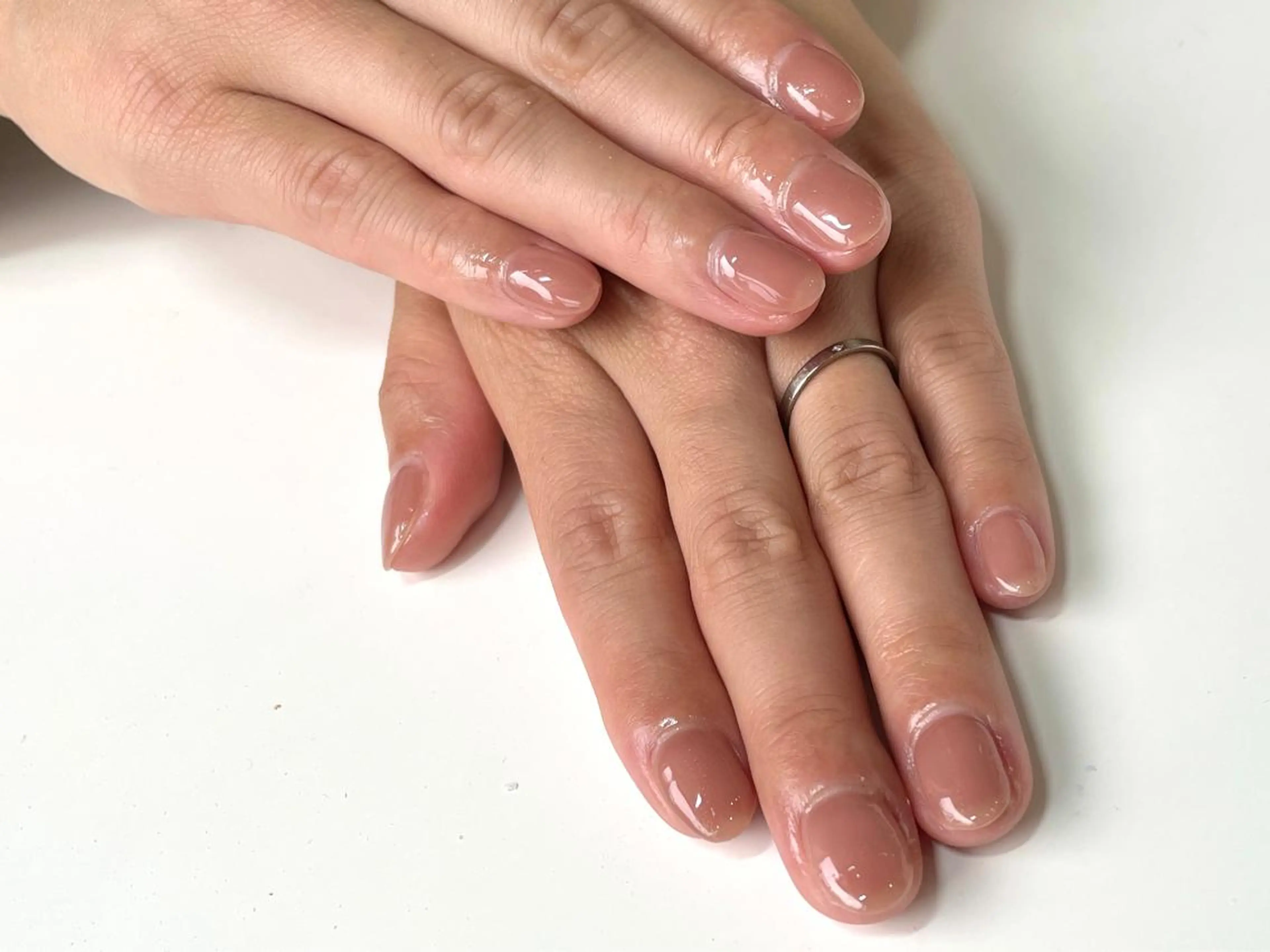 ネイル ワンカラーネイル Neige 𓂃 aiのネイルデザイン