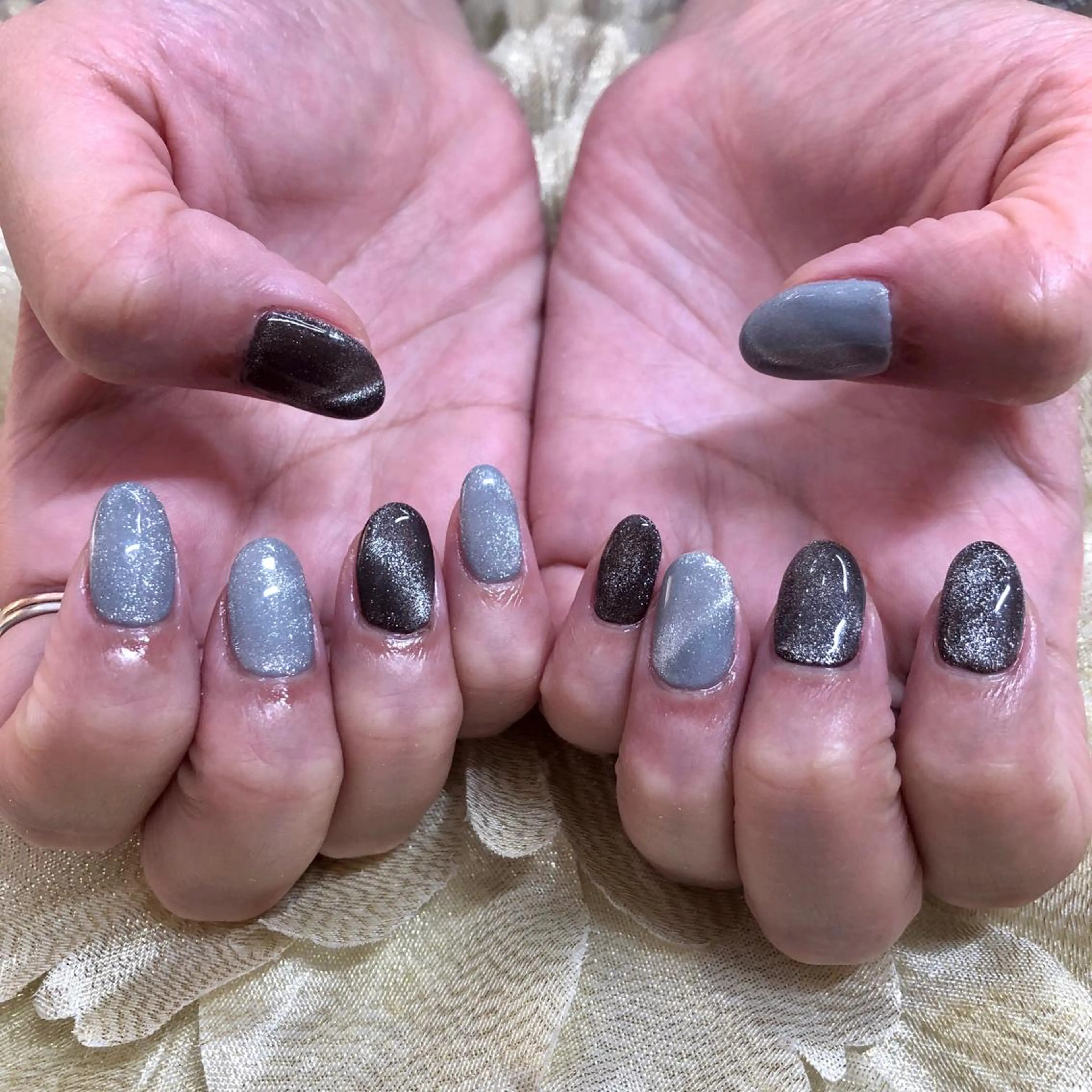 ネイル ジェルネイル マグネットネイル J terrace Nailのネイルデザイン
