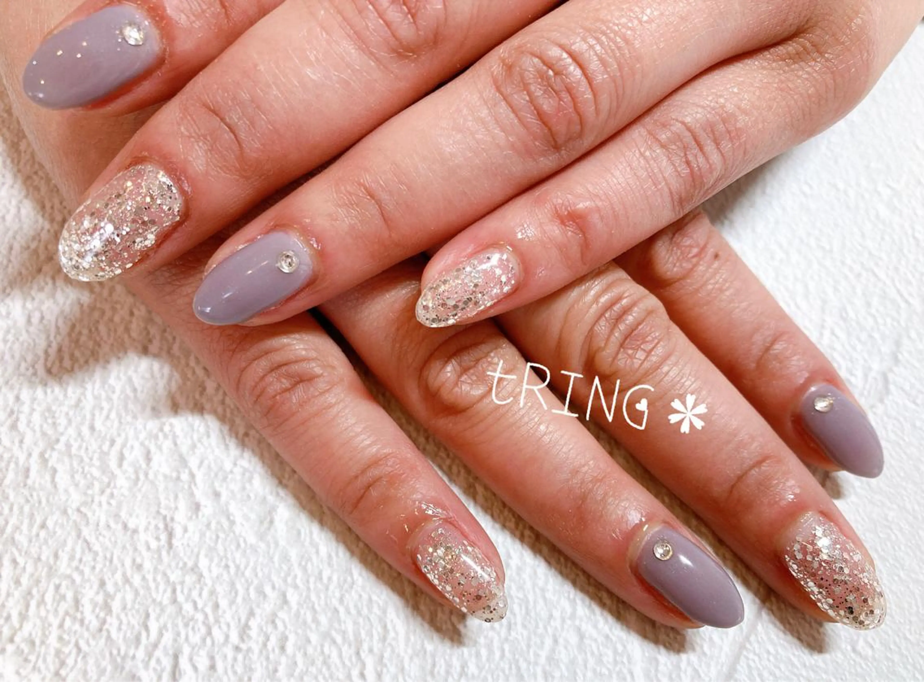 ネイル ハンドネイル tRING＊ しいの木台のネイルデザイン