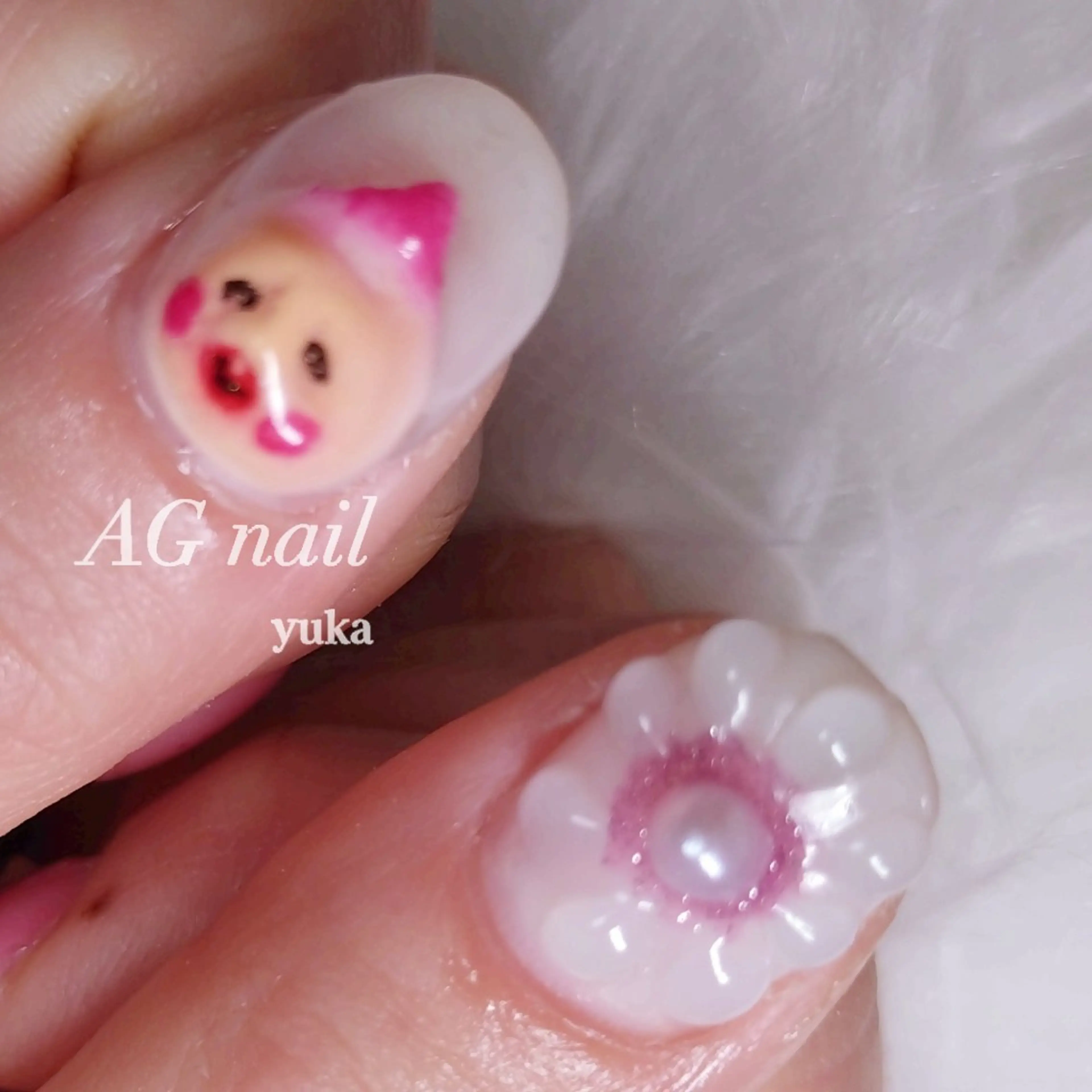 ネイル アートネイル AGnail 富永  /オフ込みフィルインのネイルデザイン