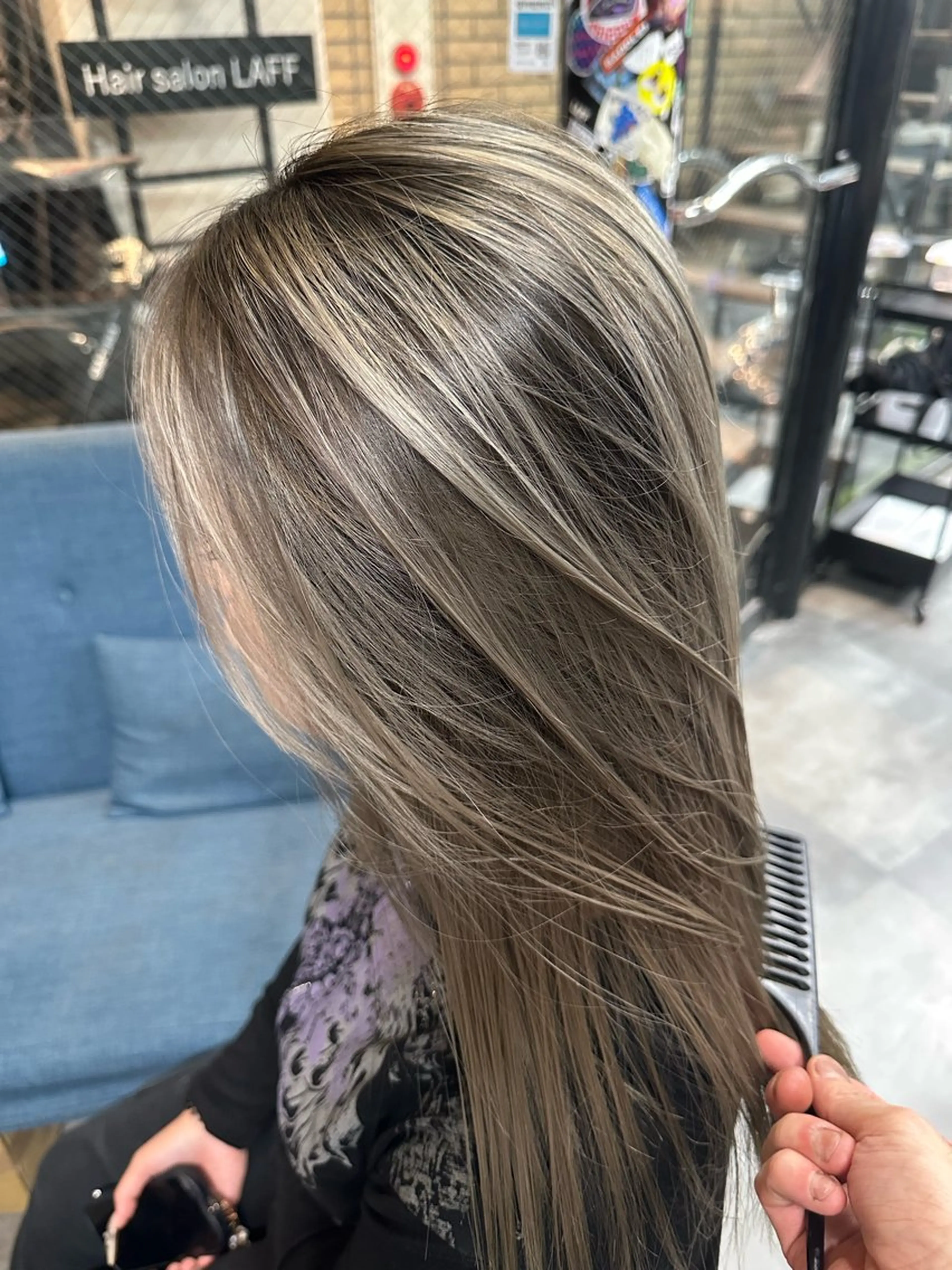 セミロング 剣太郎カットモデル 10㎝カット募集中のヘアスタイル