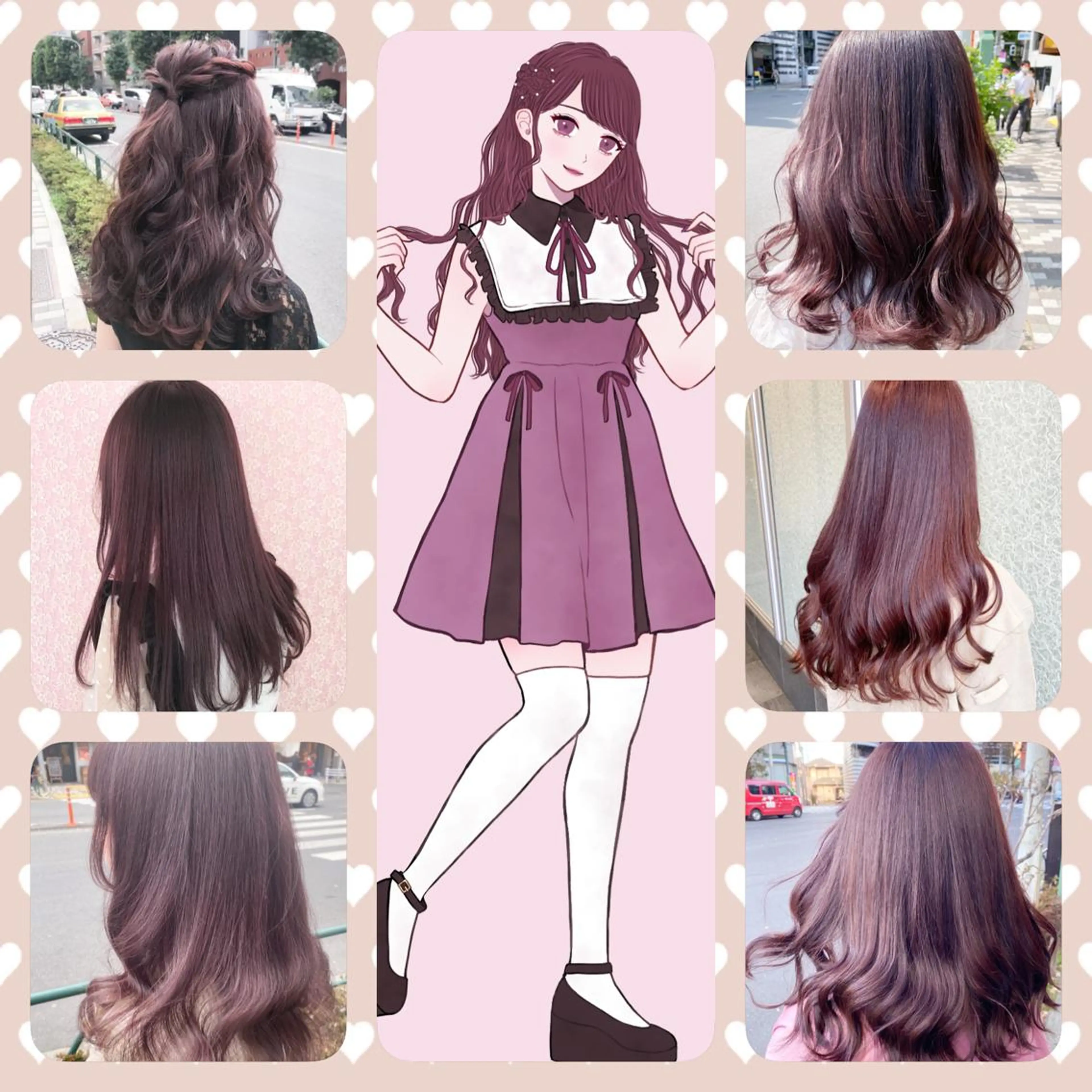 カラー SHIN/レイヤー カット×クロスパーマのヘアスタイル