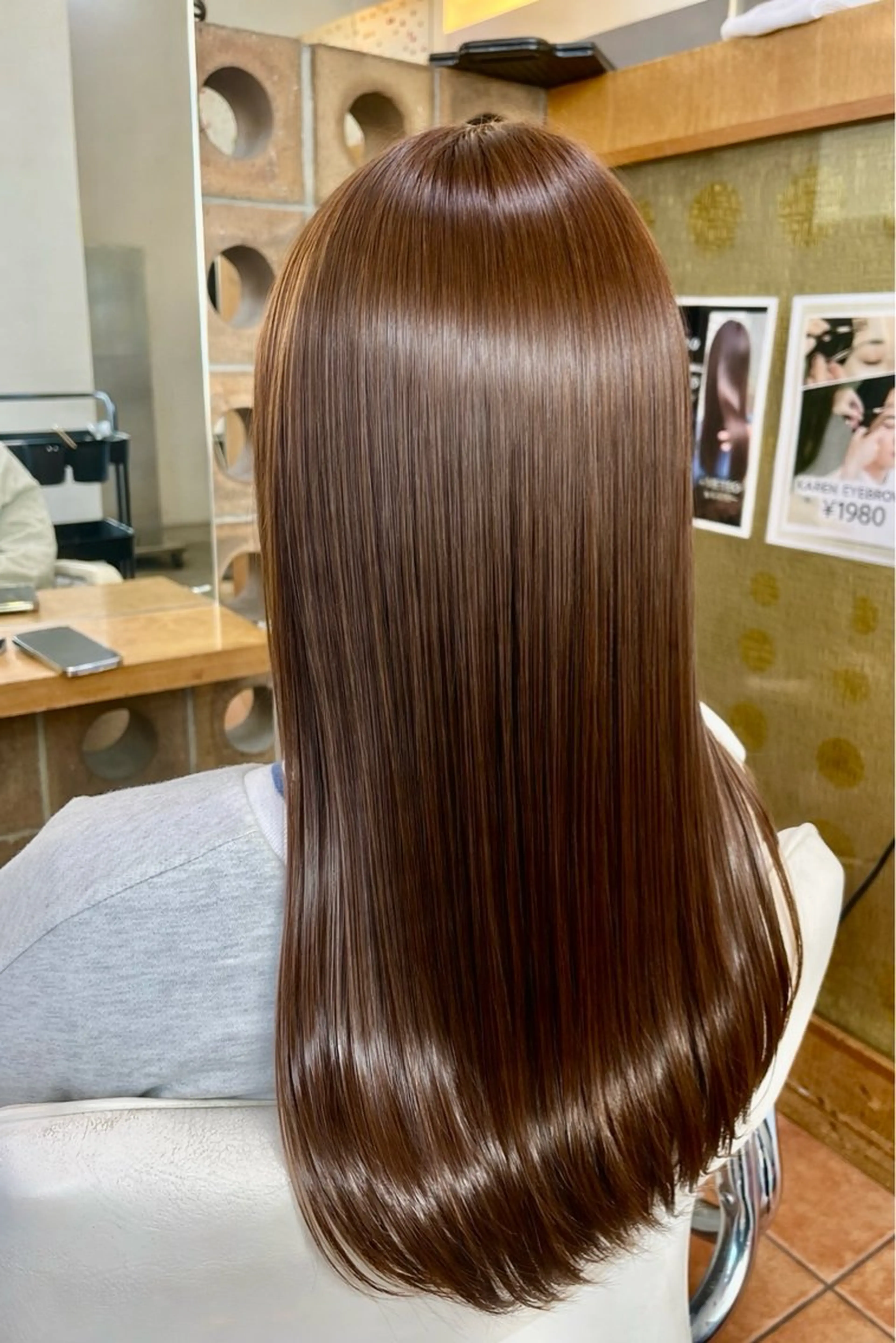 ロング カラー ワンレンボブ ショートボブ ベージュカラー ブリーチ ケアブリーチ ヘアカラー トリートメント 🥀透明感カラー/ 髪質改善🥀ユイキのヘアスタイル