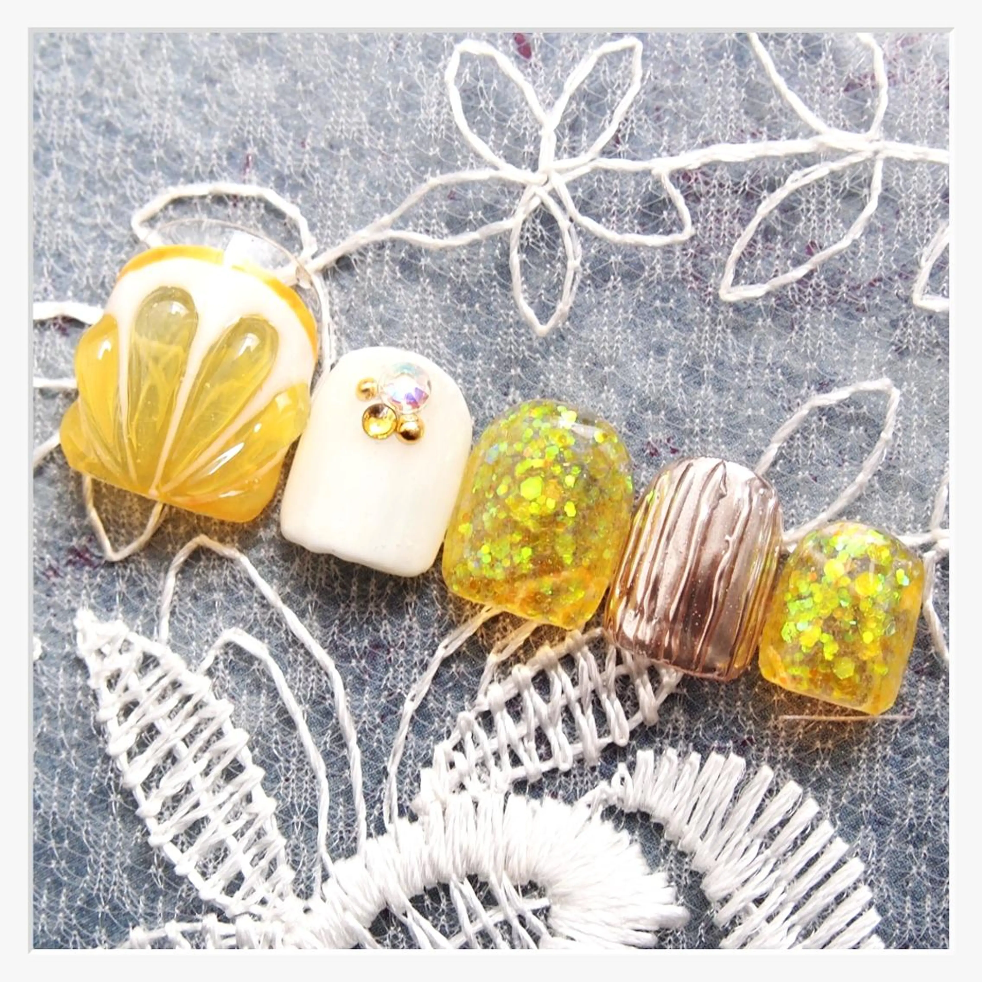 ネイル フットネイル 山田 麻衣のネイルデザイン