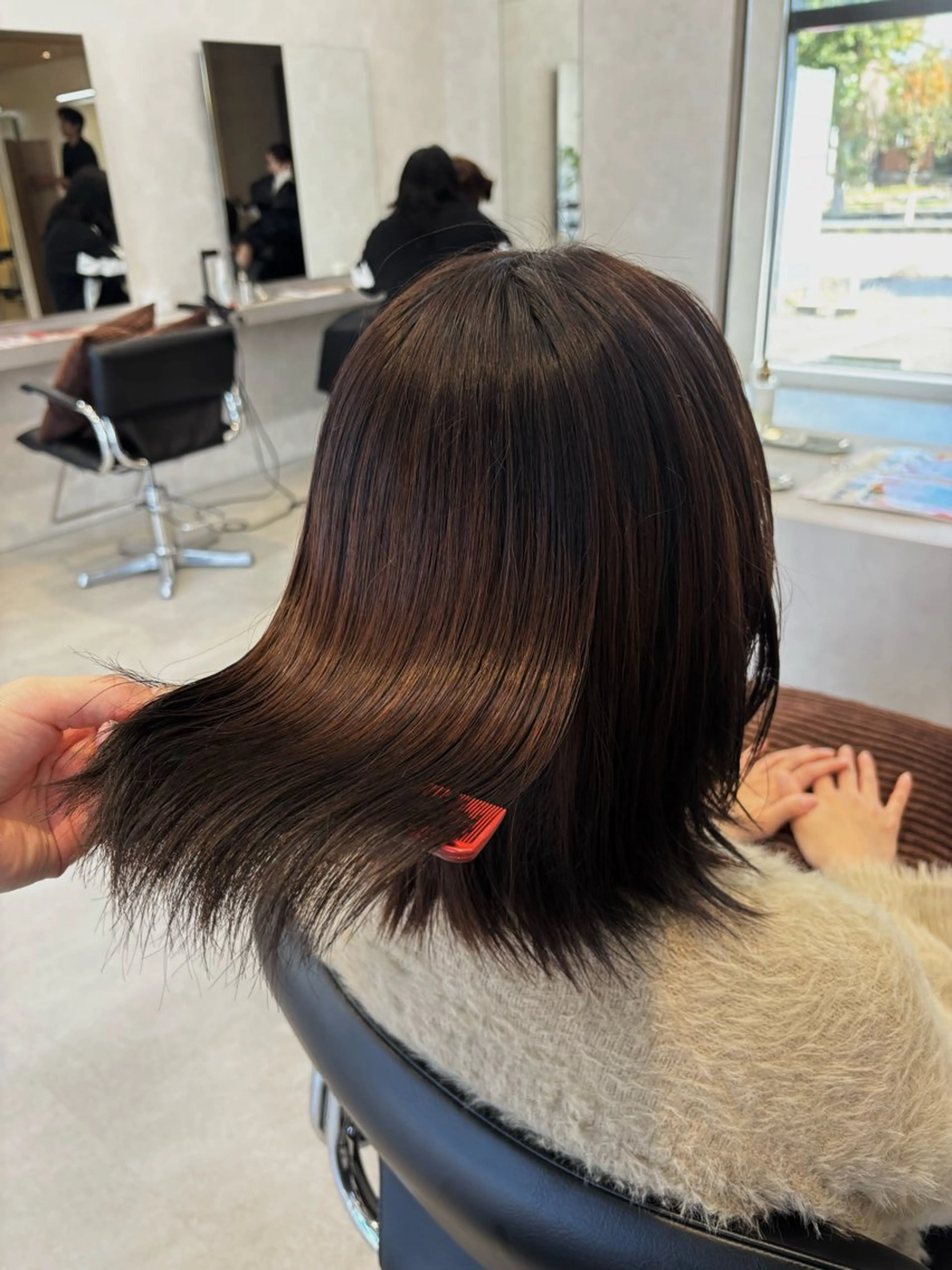 ミディアム カット トリートメント yoshino /ナチュラル縮毛のヘアスタイル