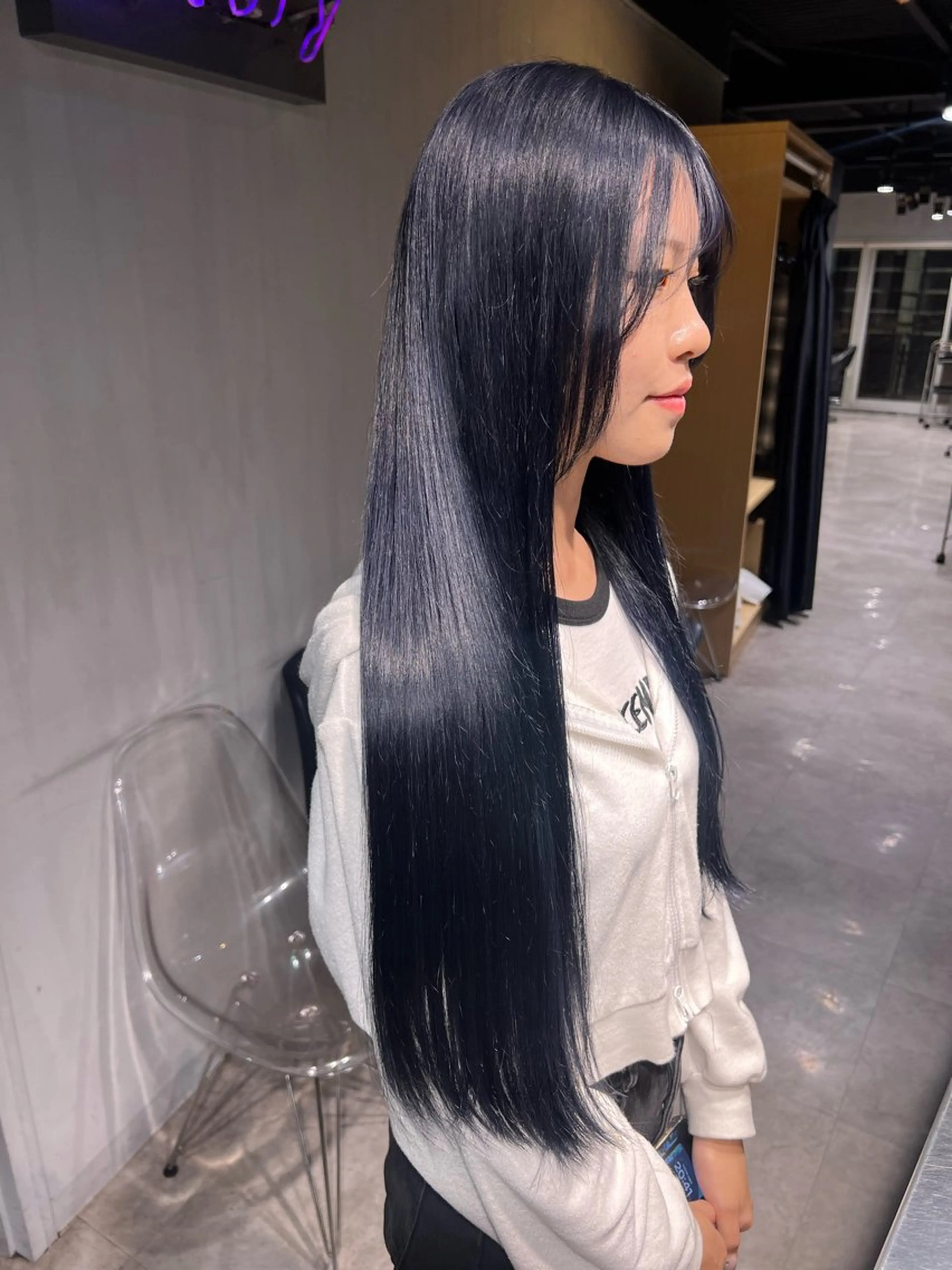 ロング ヘアカラー トリートメント NANAMI🩵 大人可愛い韓国ヘアのヘアスタイル