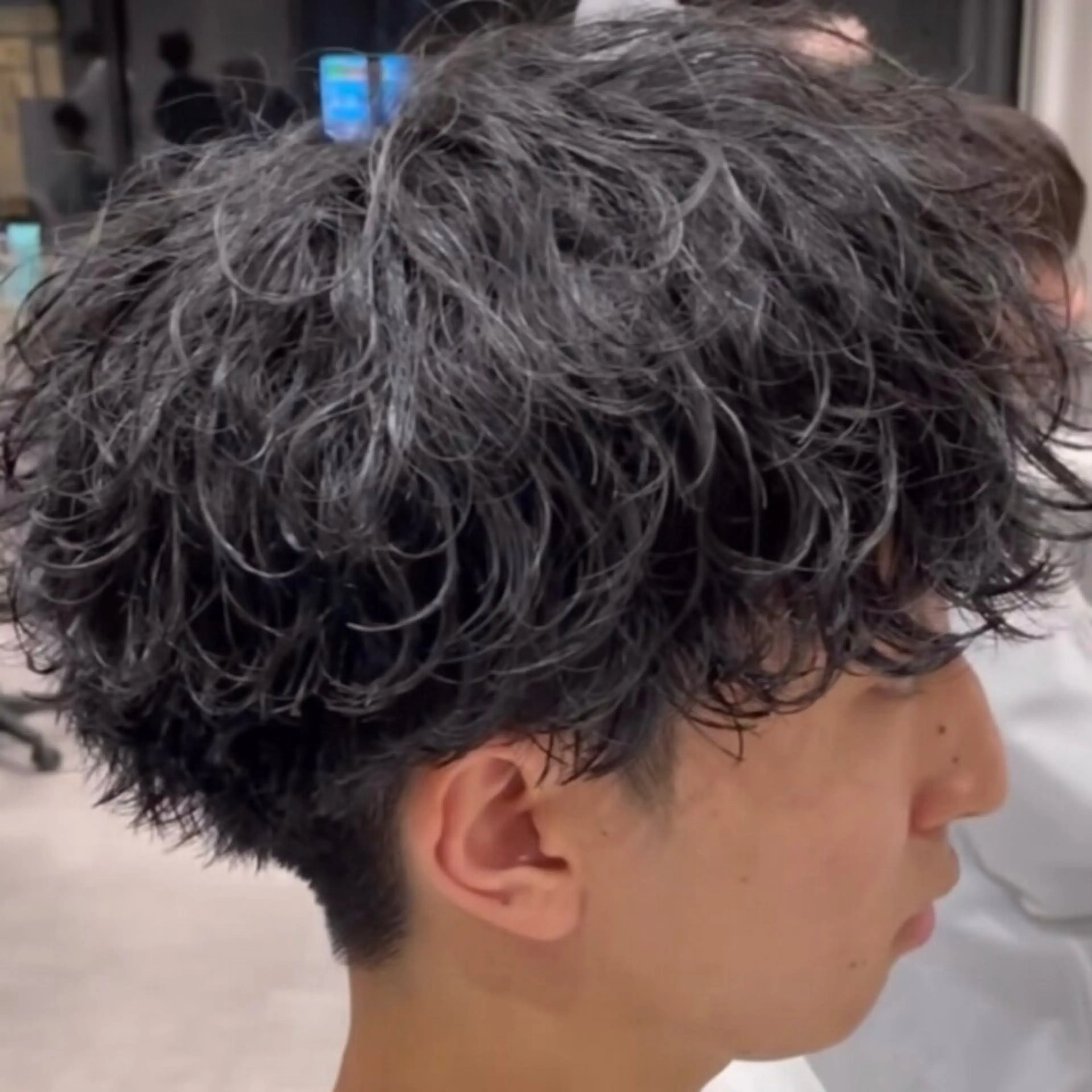 ショート パーマ メンズ カット パーマ ヘアセット 柏メンズ特化 THE3rdHAIRのヘアスタイル