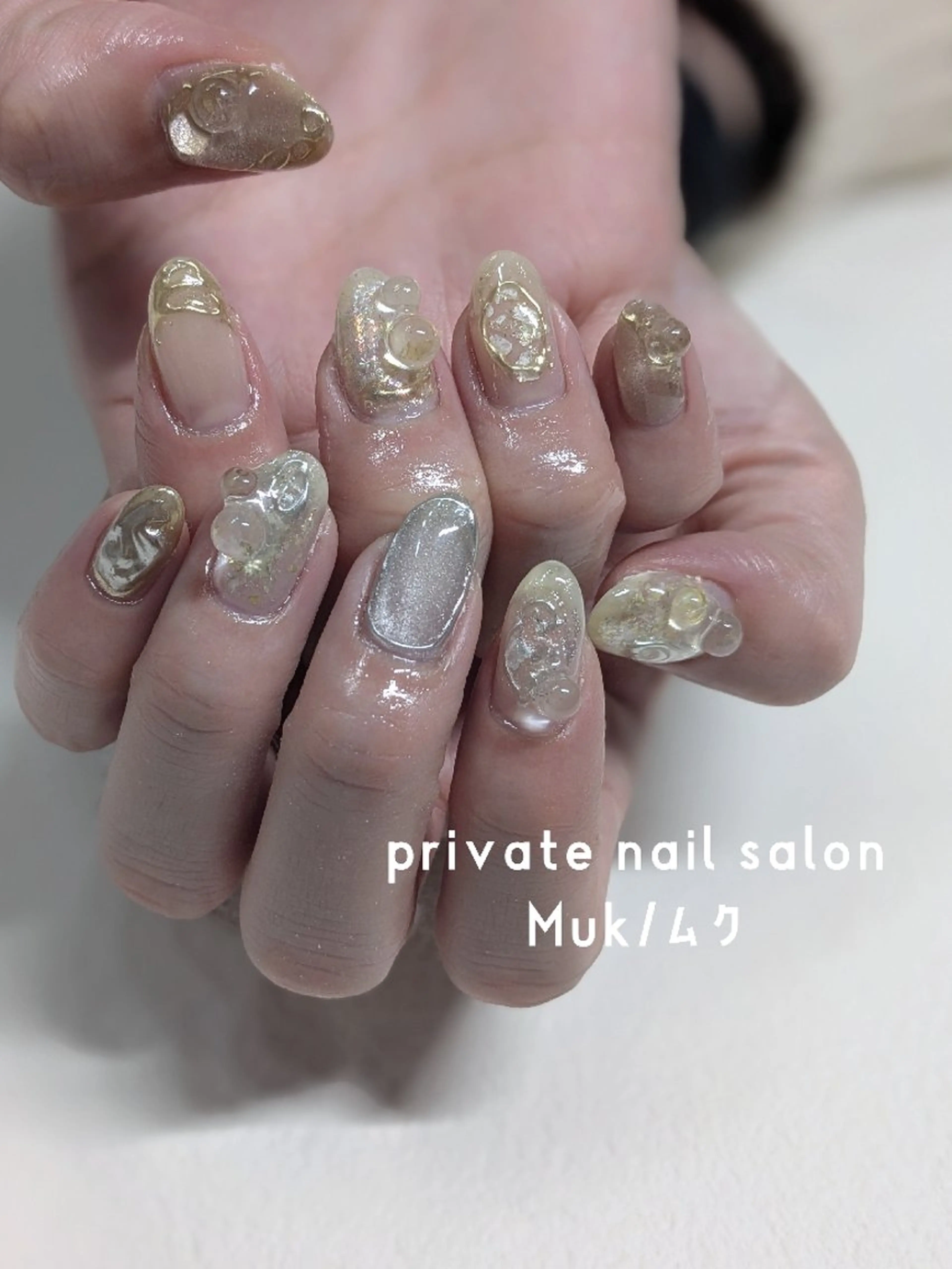 ネイル ニュアンスネイル プライベートサロン Mukのネイルデザイン