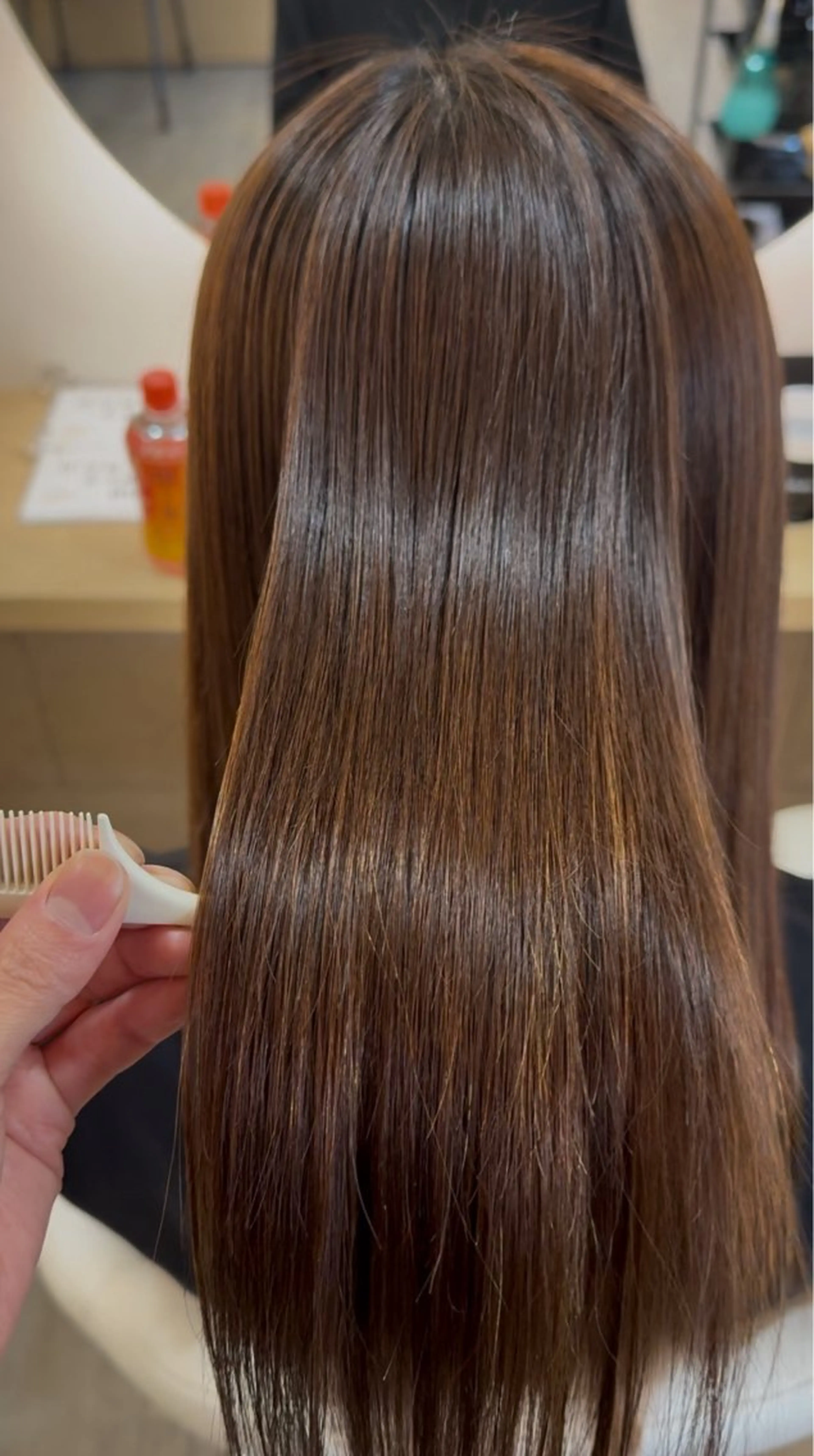 ロング パーマ 縮毛矯正 ストレートパーマ 伊庭 勇輝のヘアスタイル