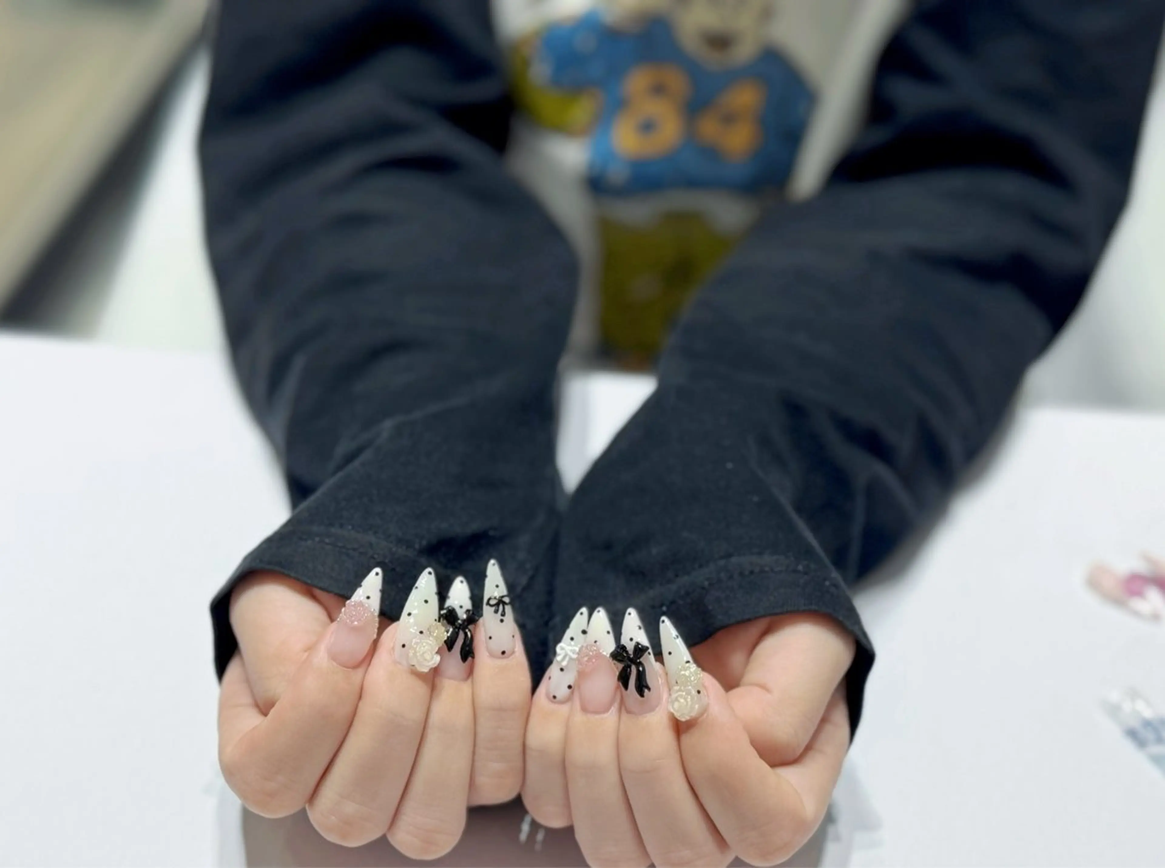 ネイル 持ち込み 清川 椿咲のネイルデザイン