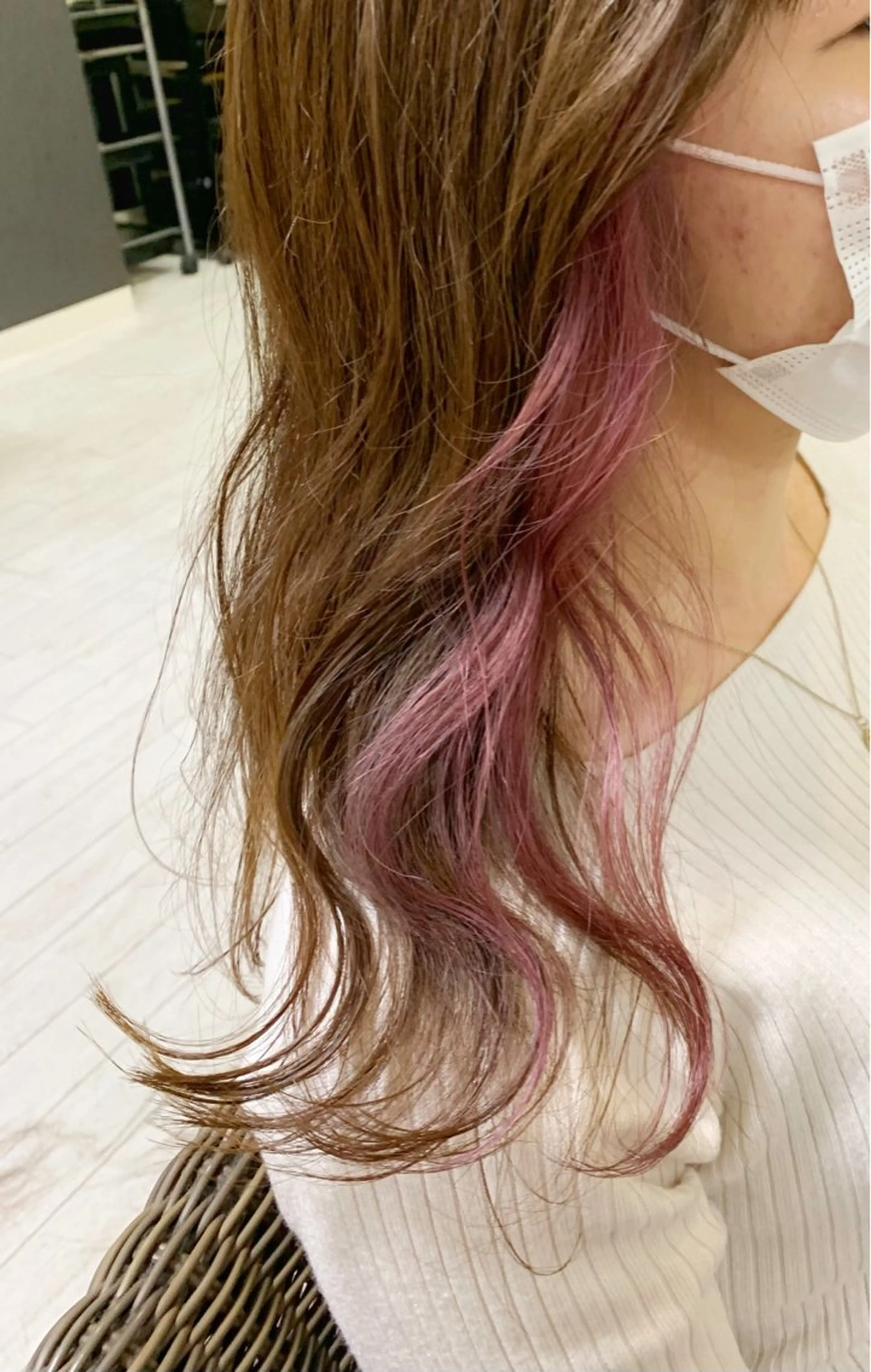 【カット＋カラー＋イヤリングカラー】✨バレたくない方もおすすめ✨カラー、ブリーチ込みの写真