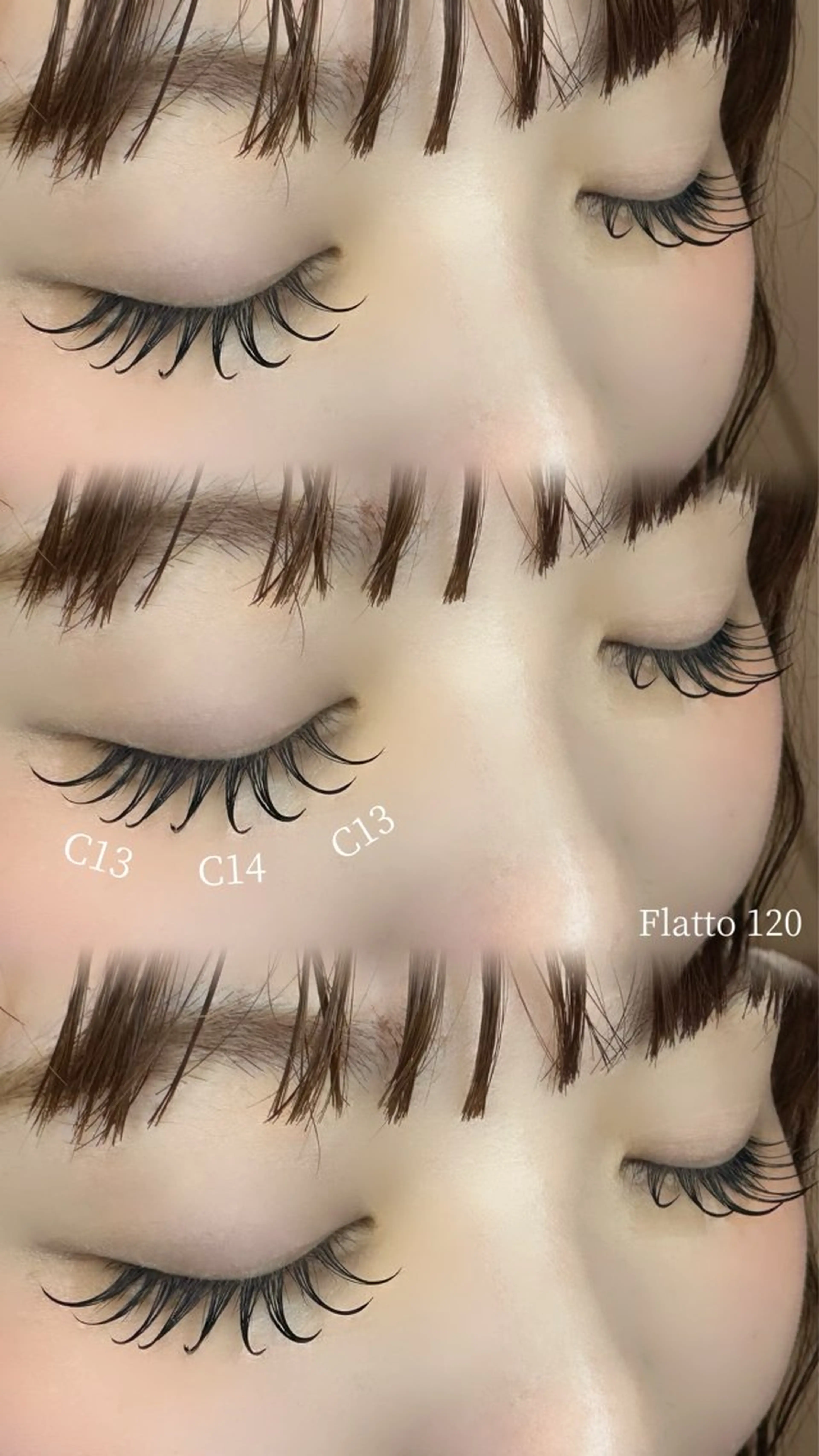 マツエク・マツパ フラットラッシュ マツエク K.Ura 𝜗𝜚のマツエク・マツパデザイン