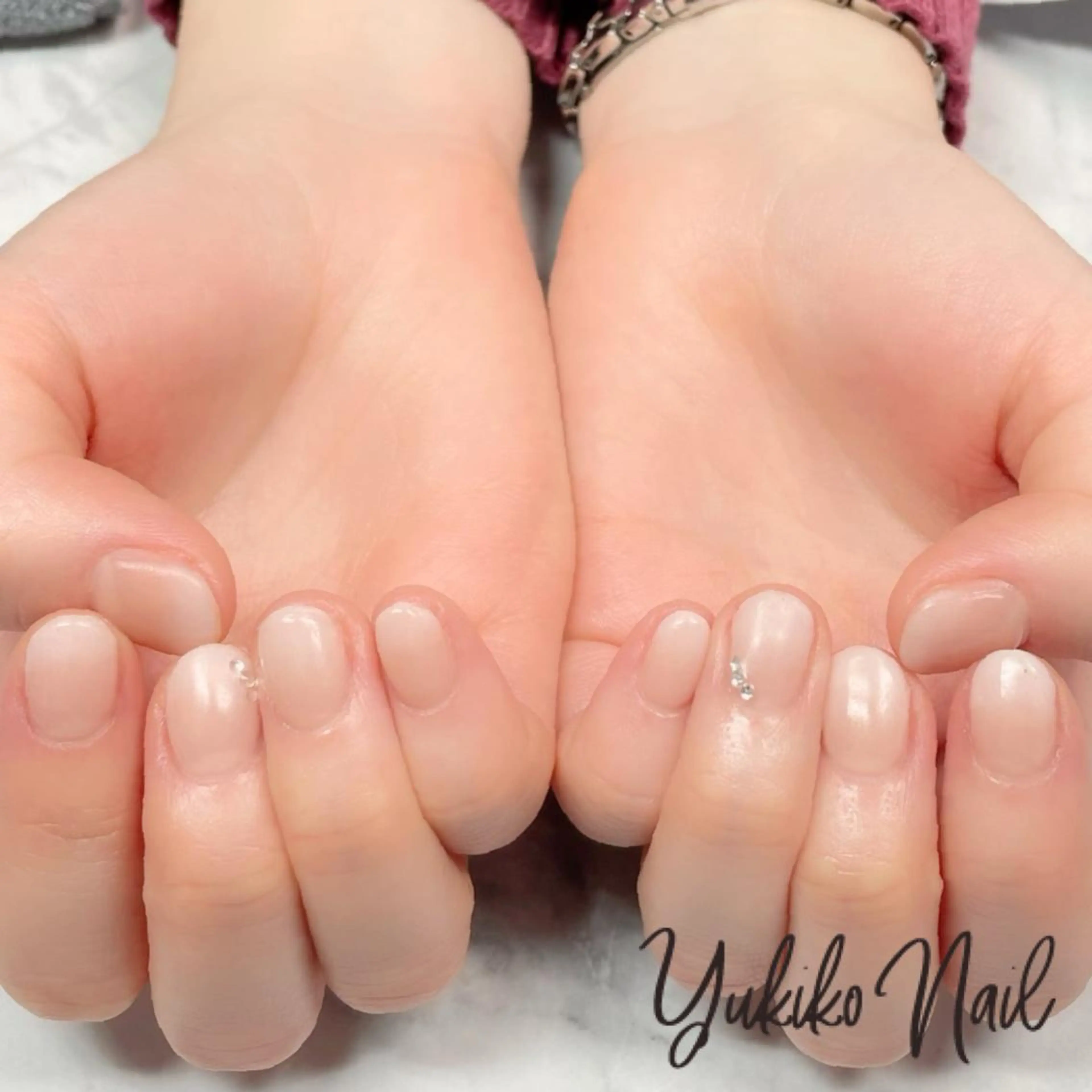 ネイル アートネイル オフィスネイル ストーンネイル ブライダルネイル ユキコ ネイルのネイルデザイン