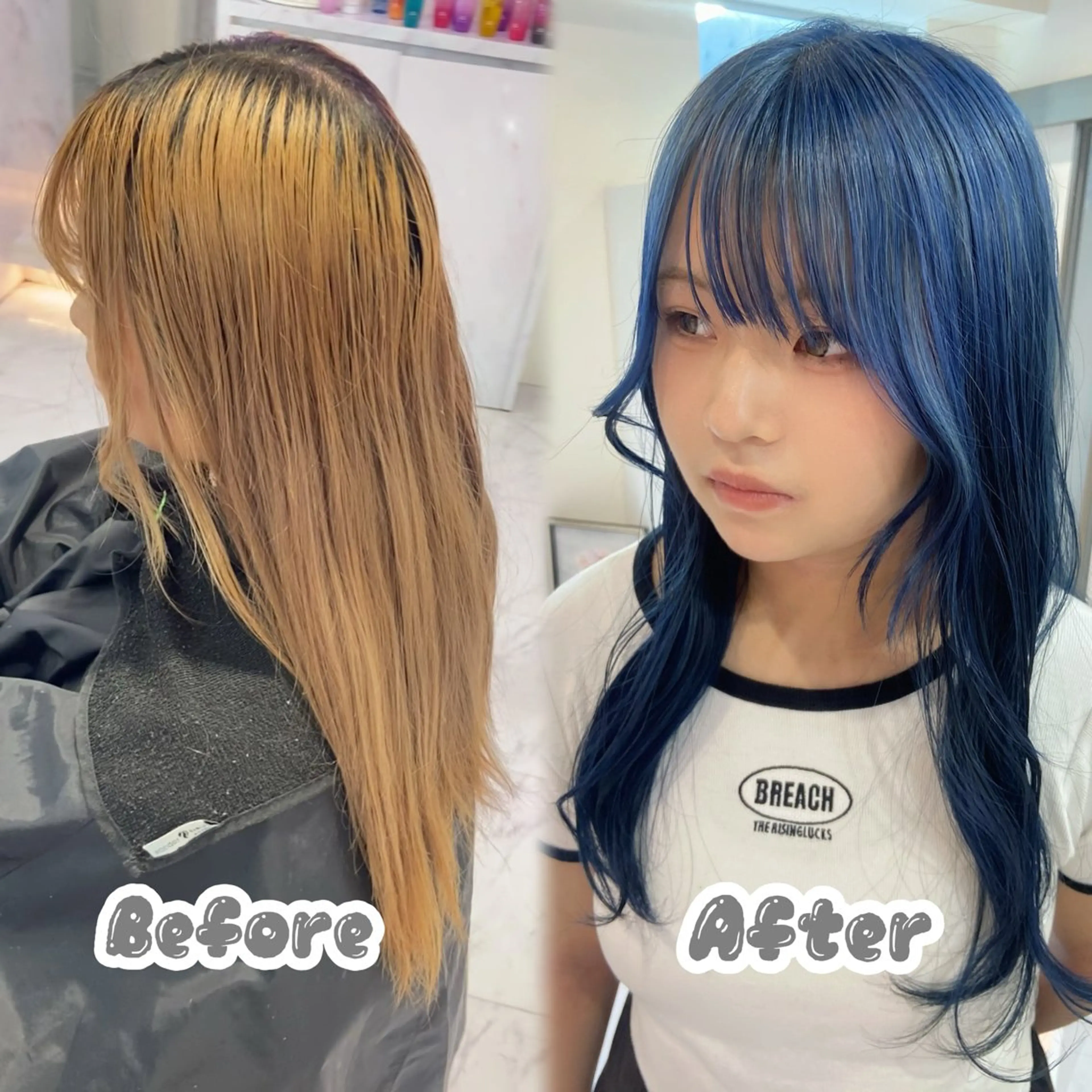 ロング カット ヘアカラー トリートメント 名駅/ハイトーン /Y2k/YUNAのヘアスタイル