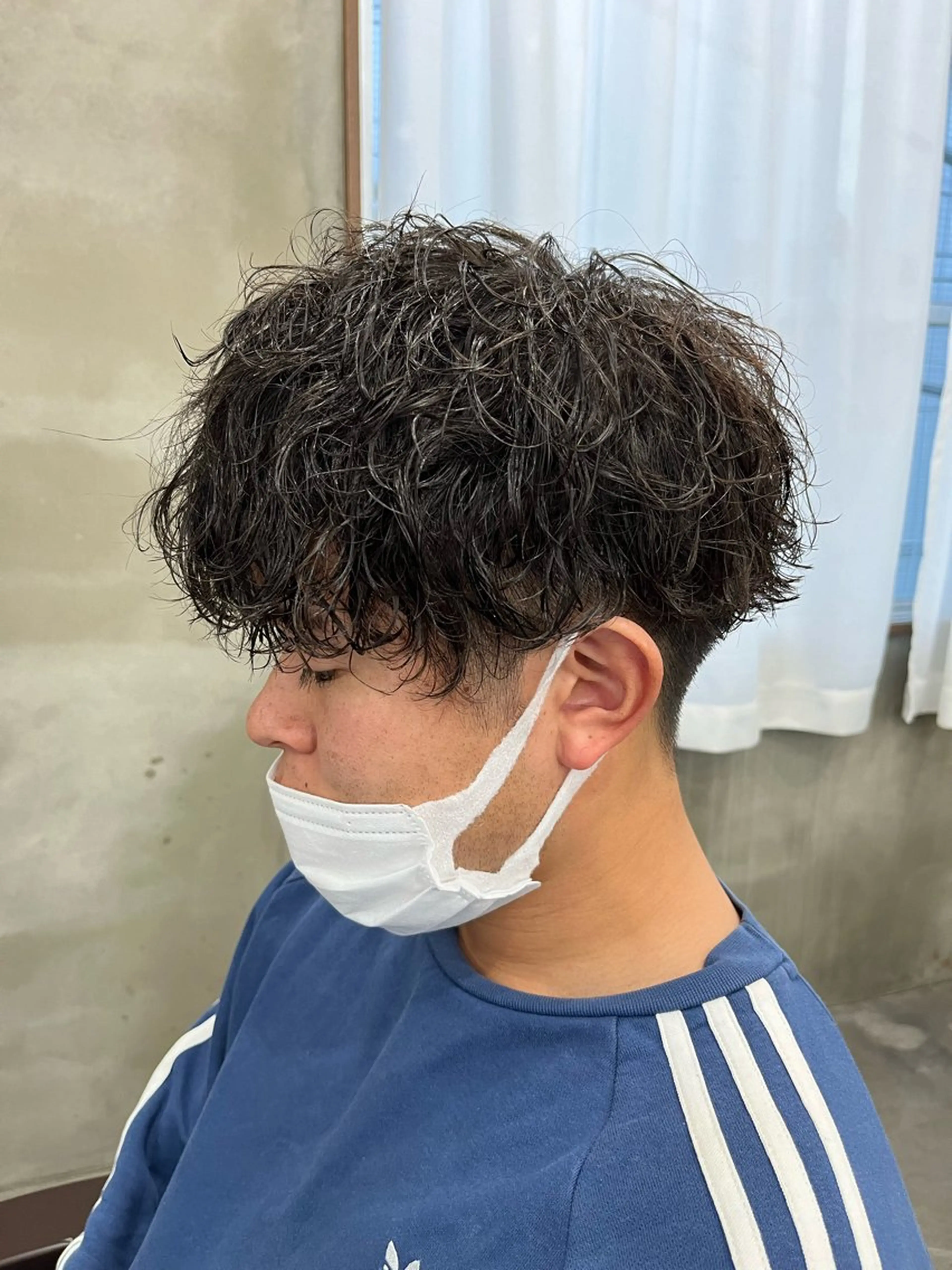 ショート パーマ メンズ カット メンズ満足度No.1 代表 北野拓海 蕨のヘアスタイル