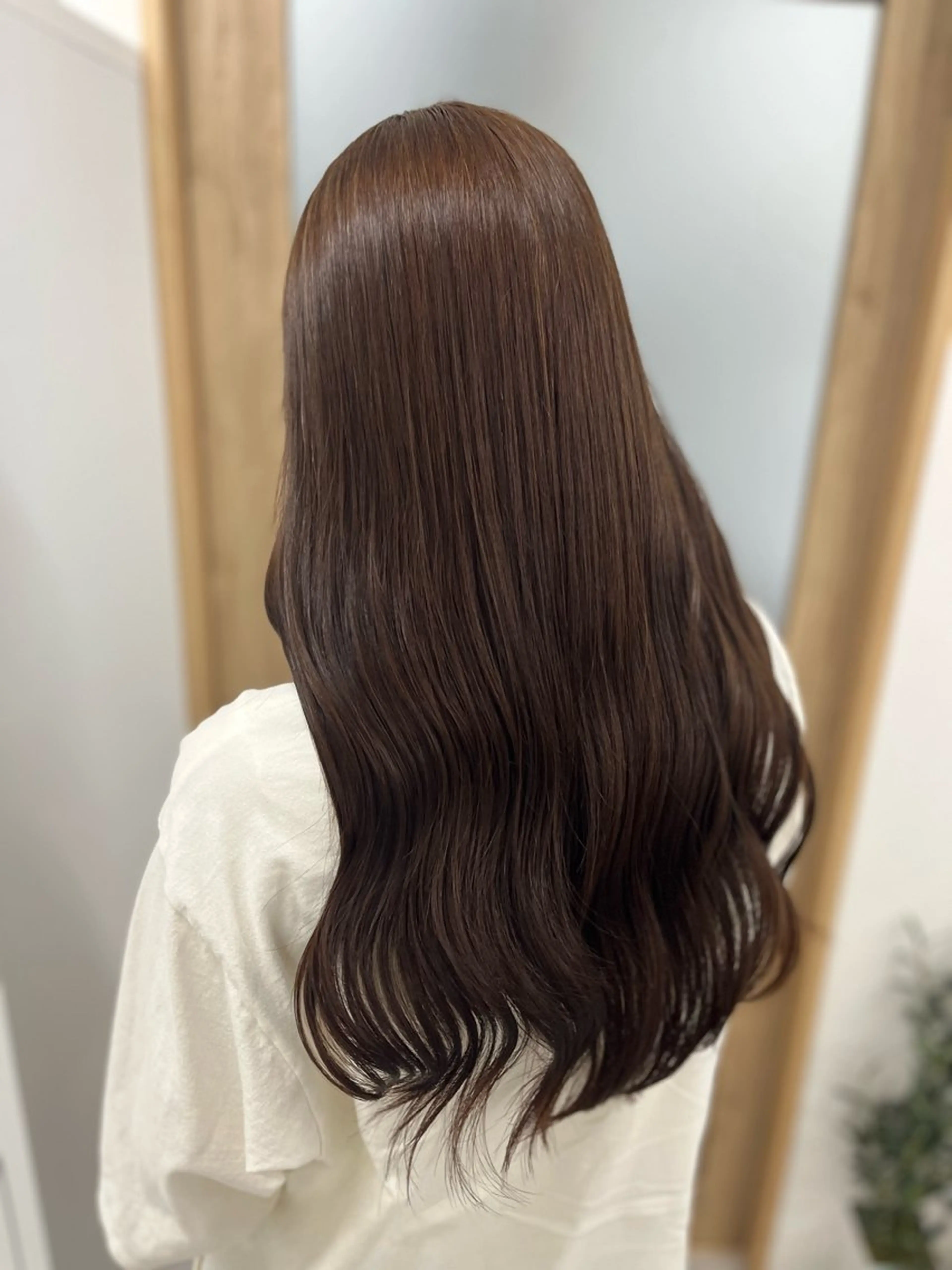 ロング カラー ブリーチ ブラウンカラー ココアブラウン ダブルカラー ブリーチなしカラー カット ヘアカラー トリートメント 🫧ぷる艶カラー🫧 Yuubi🦩のヘアスタイル