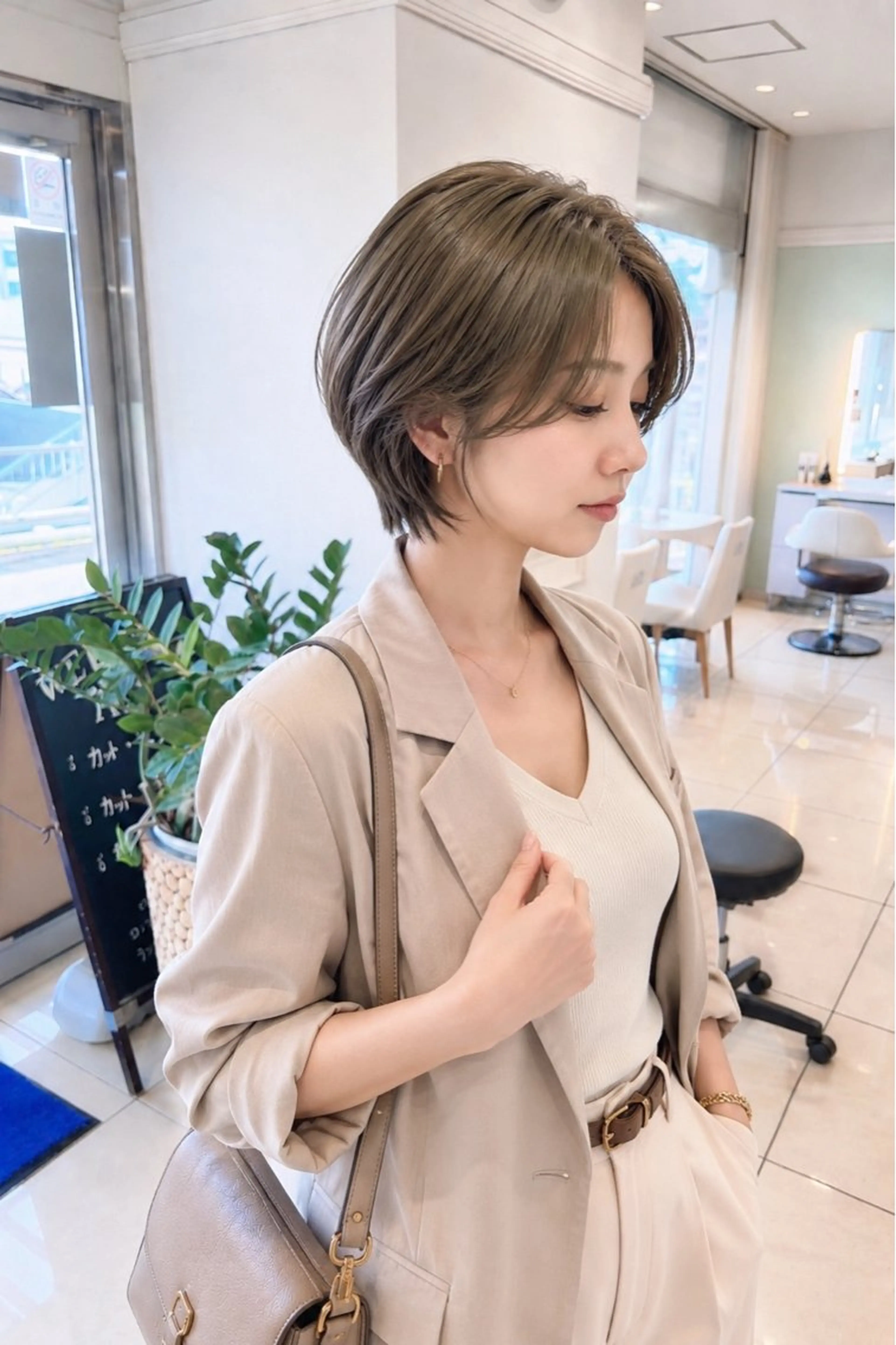 ショート カラー カット ヘアカラー トリートメント 金子 直樹のヘアスタイル