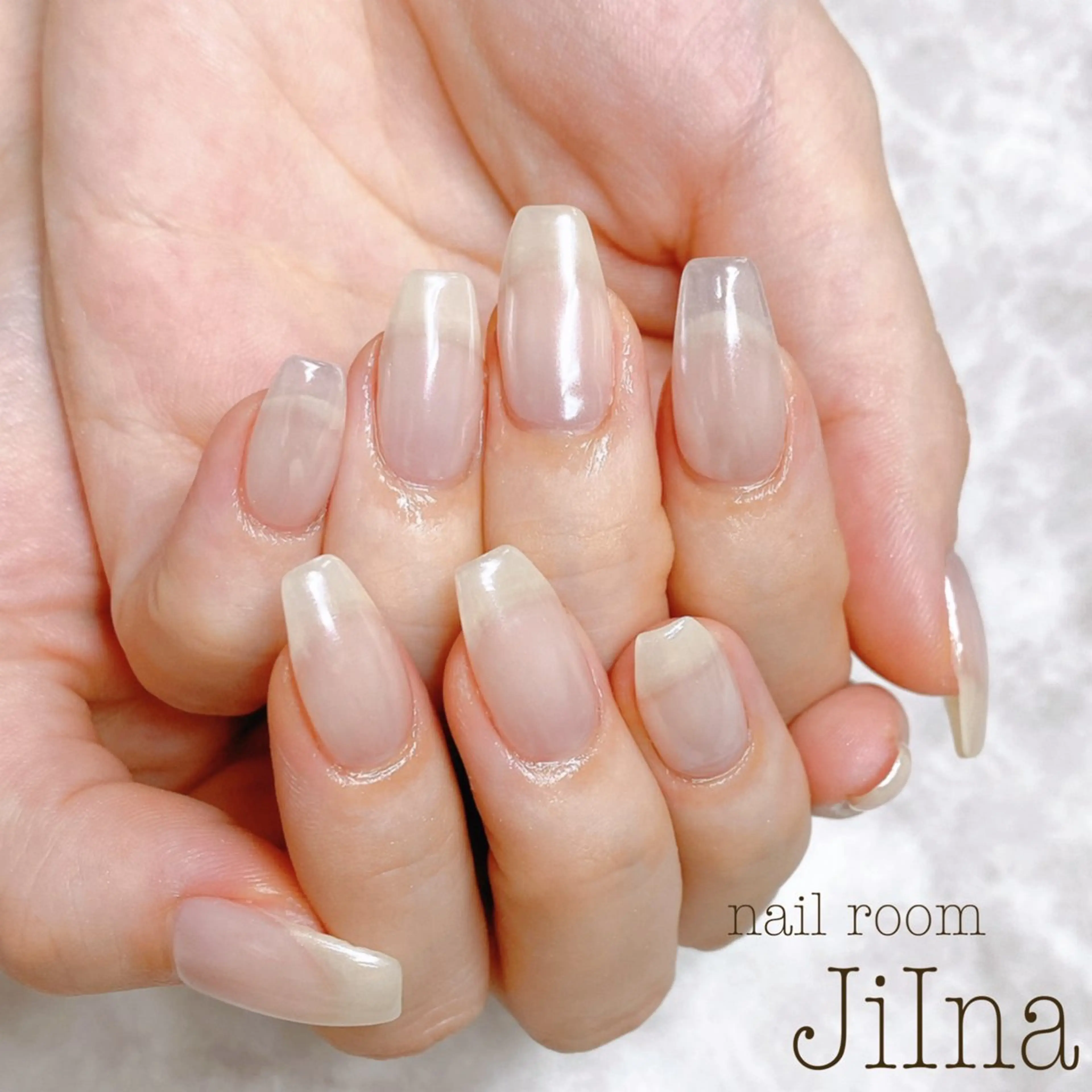 ネイル ミラーネイル ワンカラーネイル JiIna nailのネイルデザイン