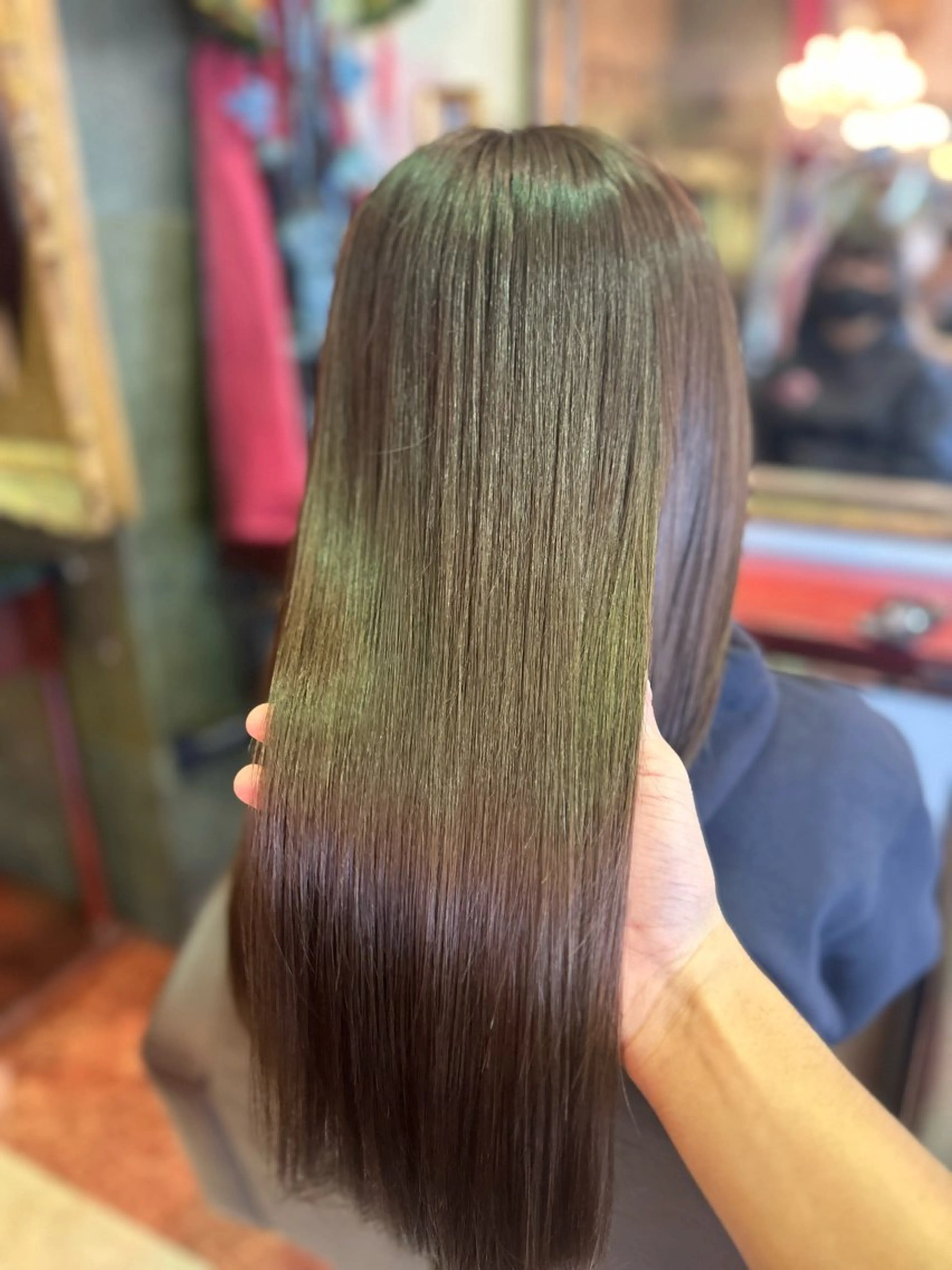 ロング カラー ベージュカラー 透明感カラー オリーブベージュ オリーブカラー 髪質改善 カット ヘアカラー トリートメント 【美髪矯正 /髪質改善】RINのヘアスタイル