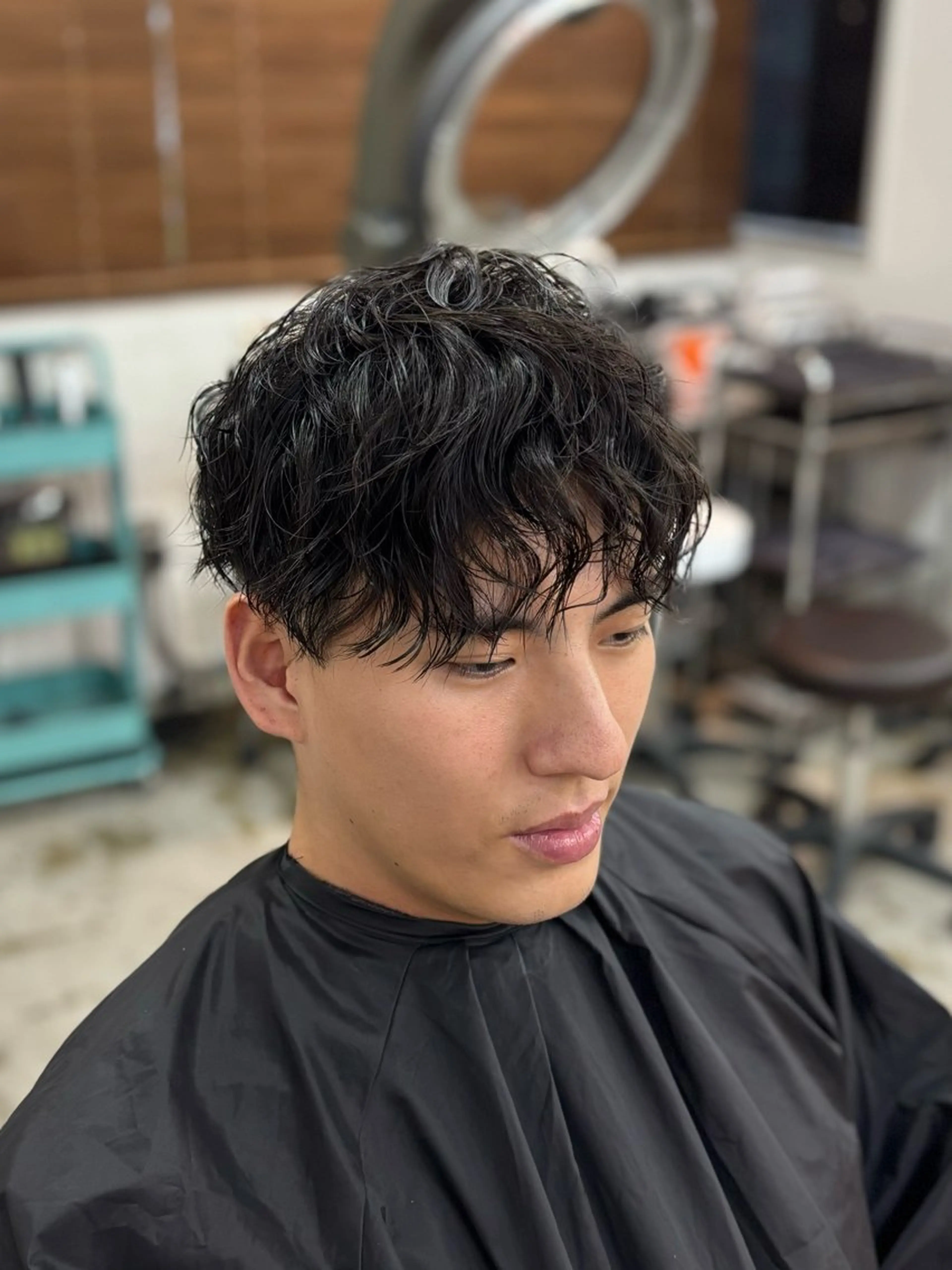 パーマ メンズ 金子 千登のヘアスタイル