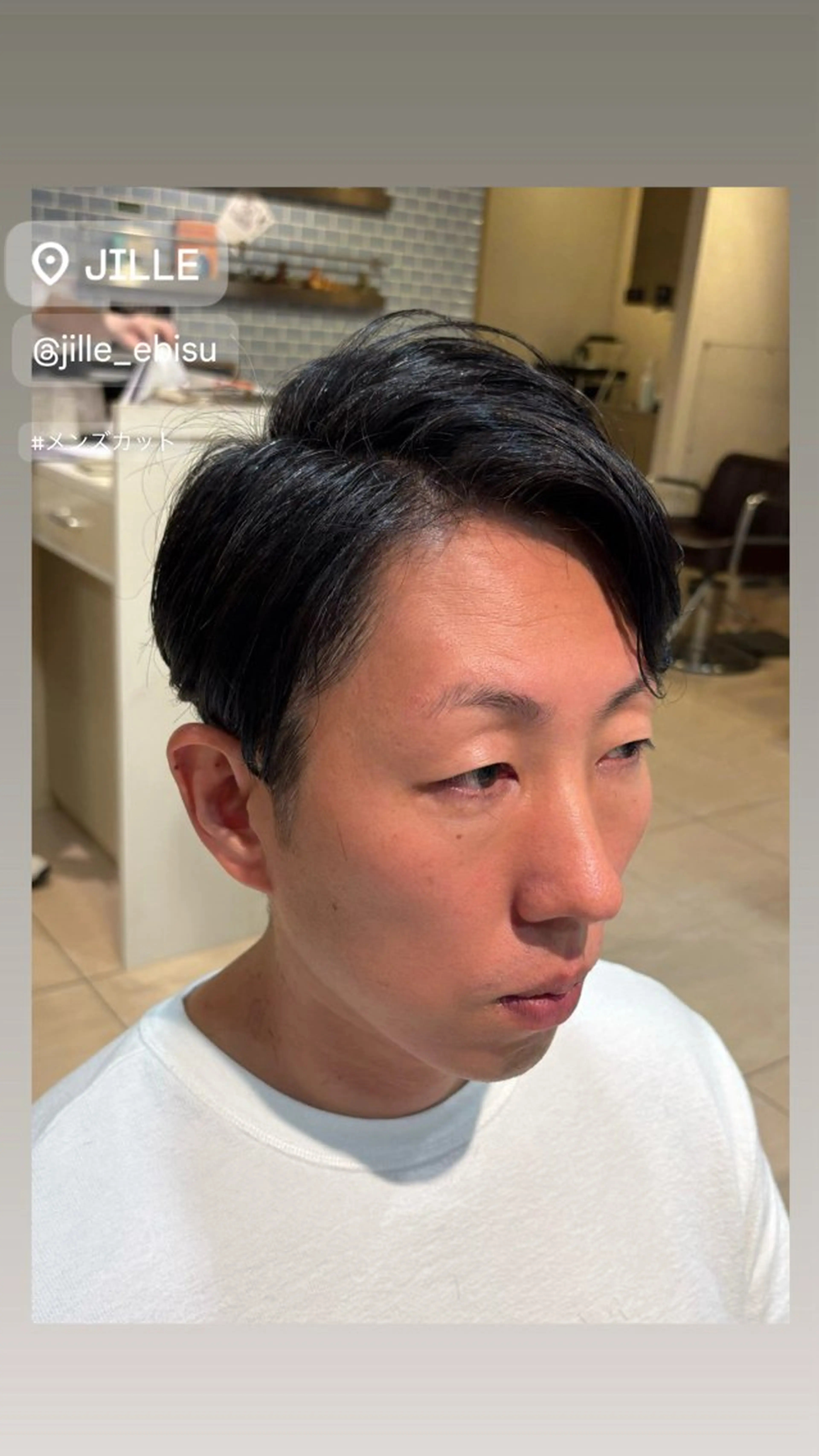 ショート メンズ ️ちば🩵JILLE 恵比寿 透明感カラーのヘアスタイル