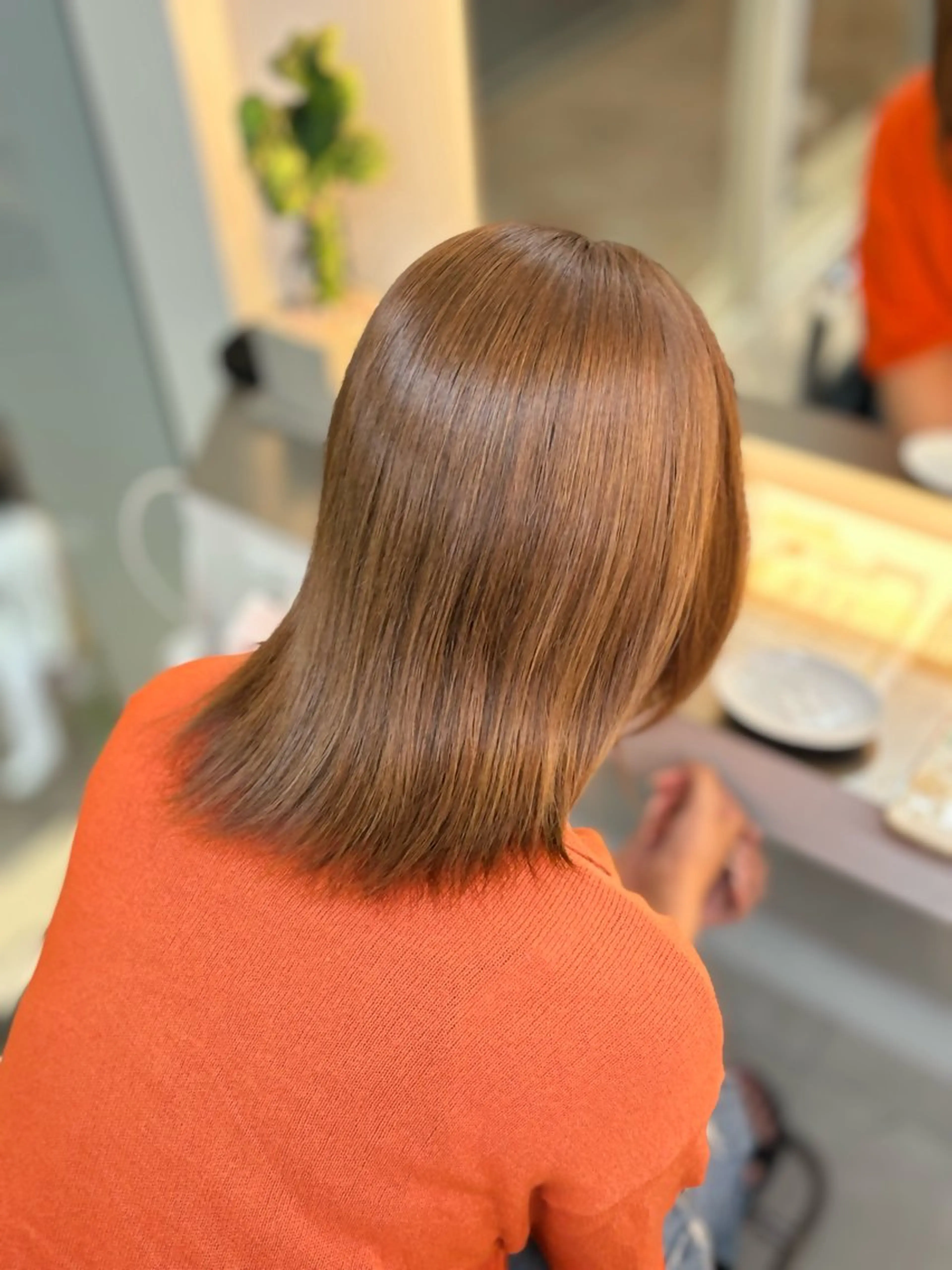 ミディアム カラー 藤井 ユウキのヘアスタイル