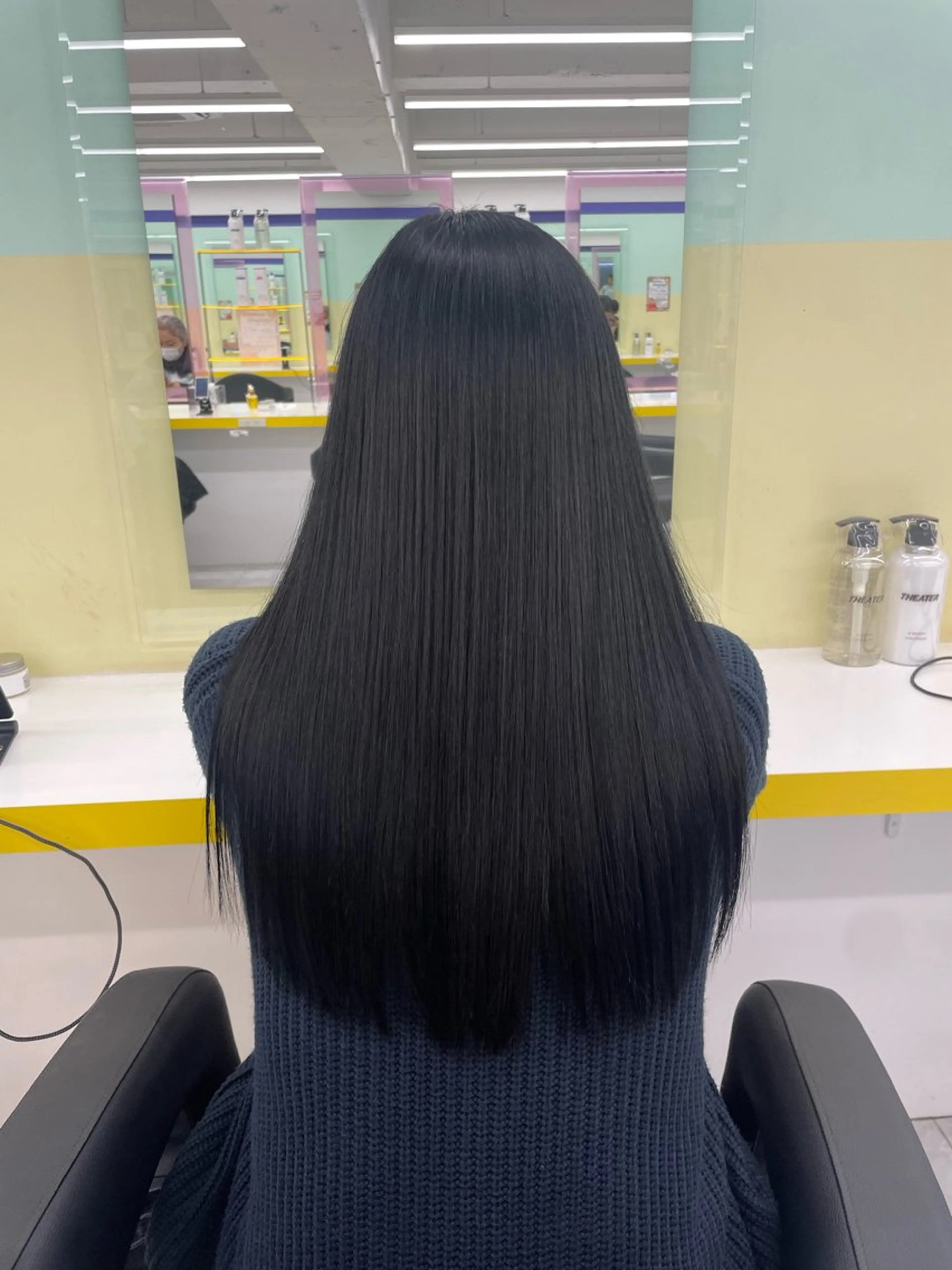 ロング カラー ヘアカラー トリートメント ヘッドスパ ヘアセット 🦋色落ち綺麗カラー メンズYUZU🦋‪のヘアスタイル