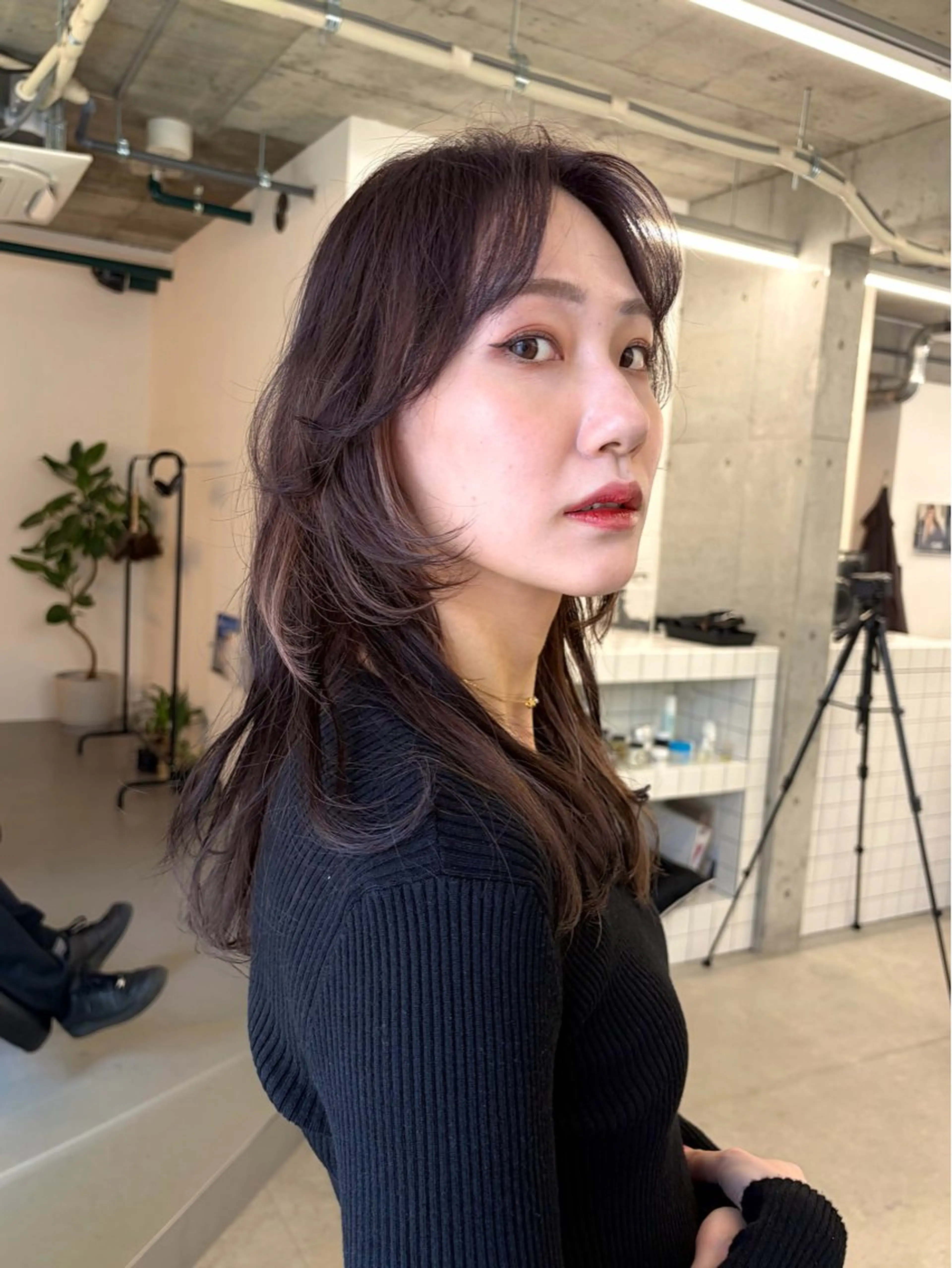 ロング カラー ブラウンカラー 透明感カラー インナーカラー レイヤーカット カット ヘアカラー cana カナ/レイヤーカットのヘアスタイル