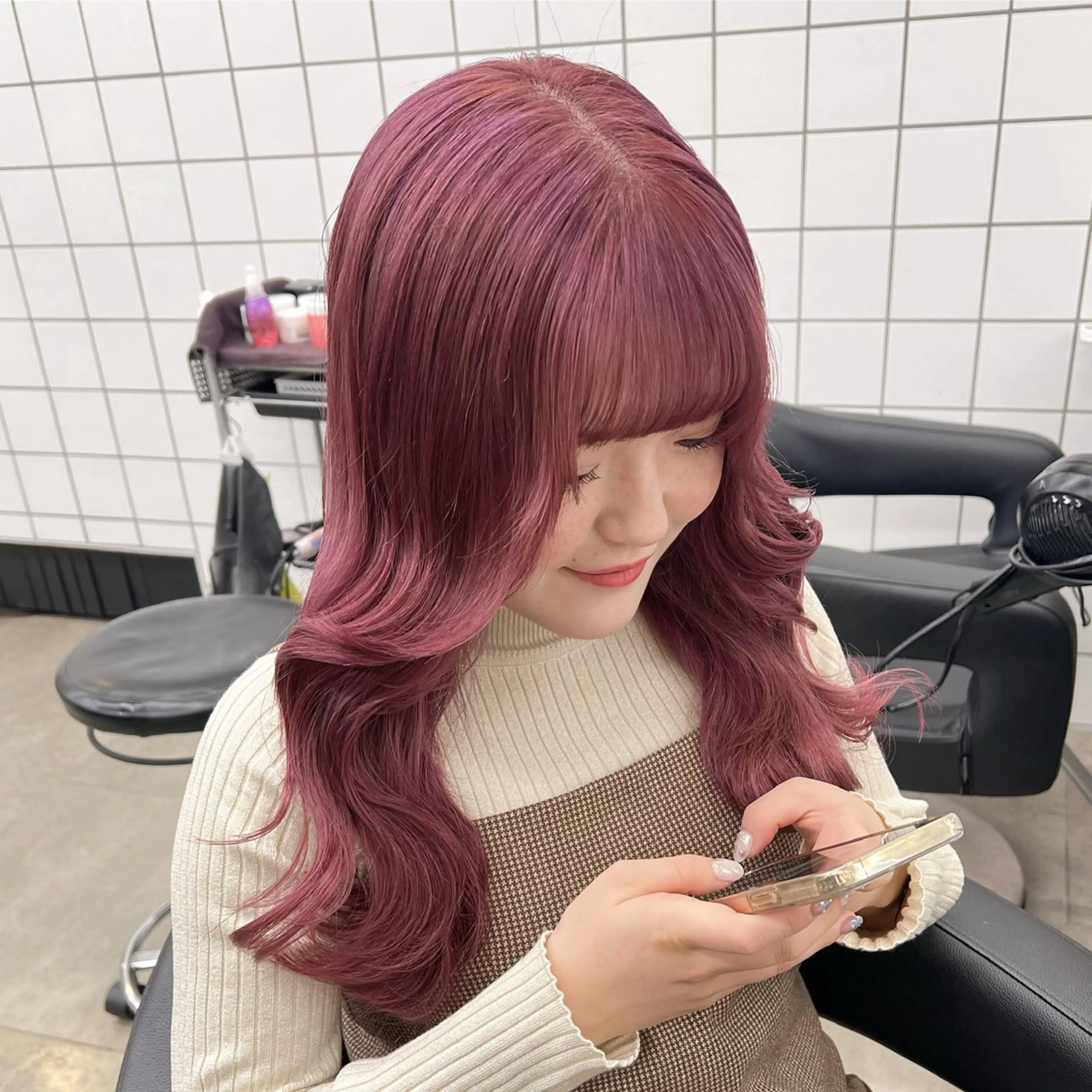 ロング カラー 💖札幌カラー 指名No.1💖玲奈のヘアスタイル