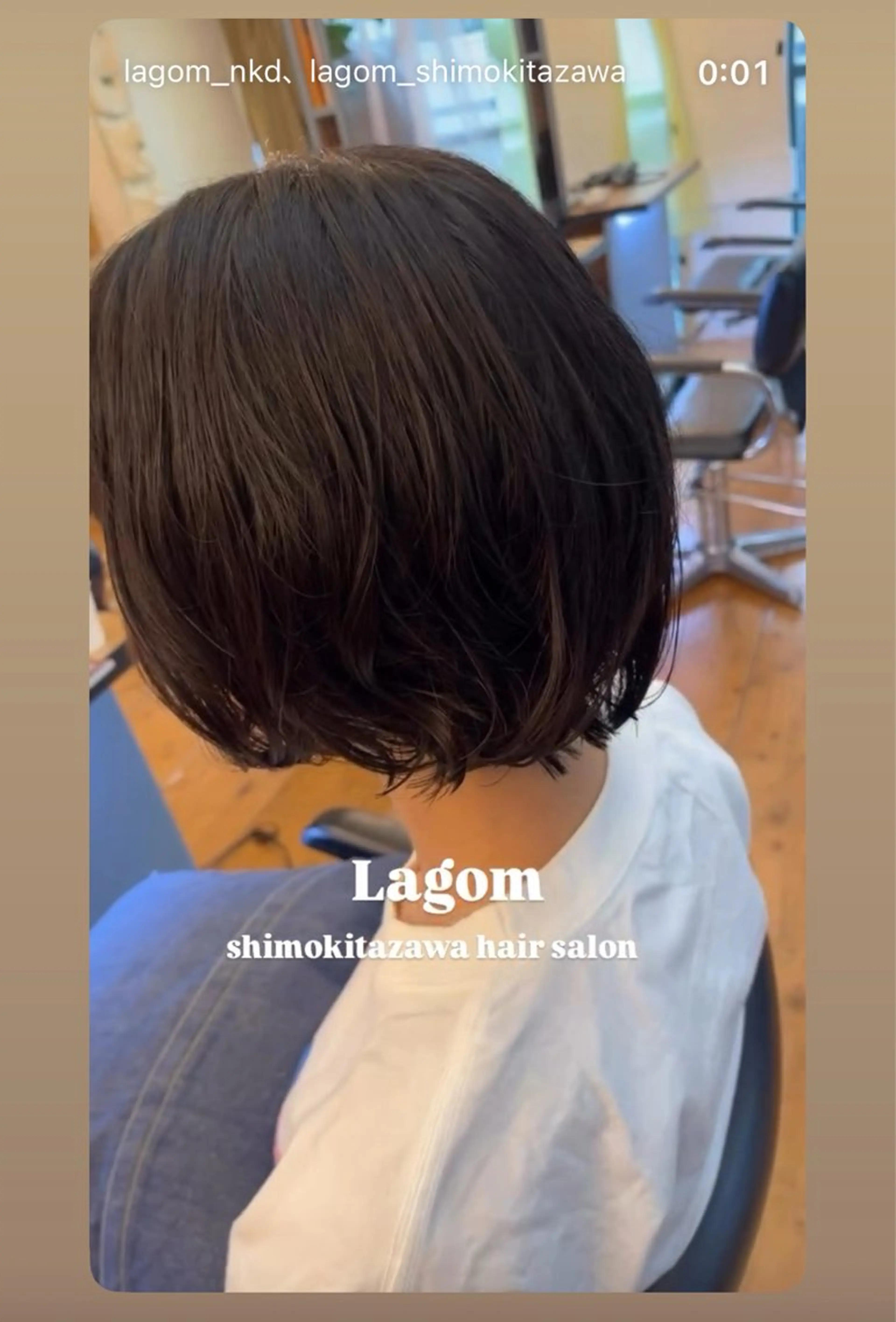 ショート パーマ カット パーマ Lagom なかだのヘアスタイル